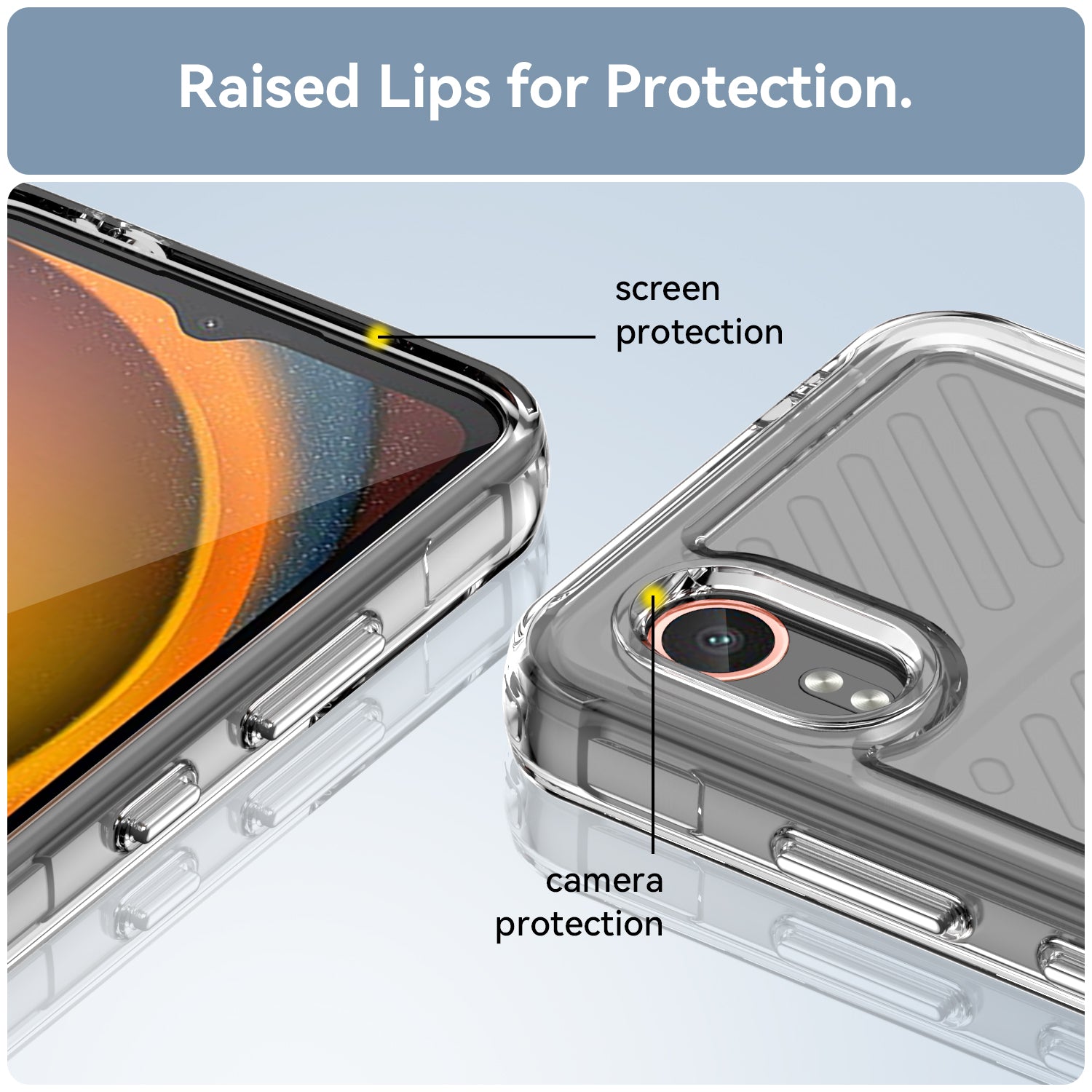 For Samsung Galaxy Xcover7 TPU Case Candy Series Soft Phone Back Protector - Transparent