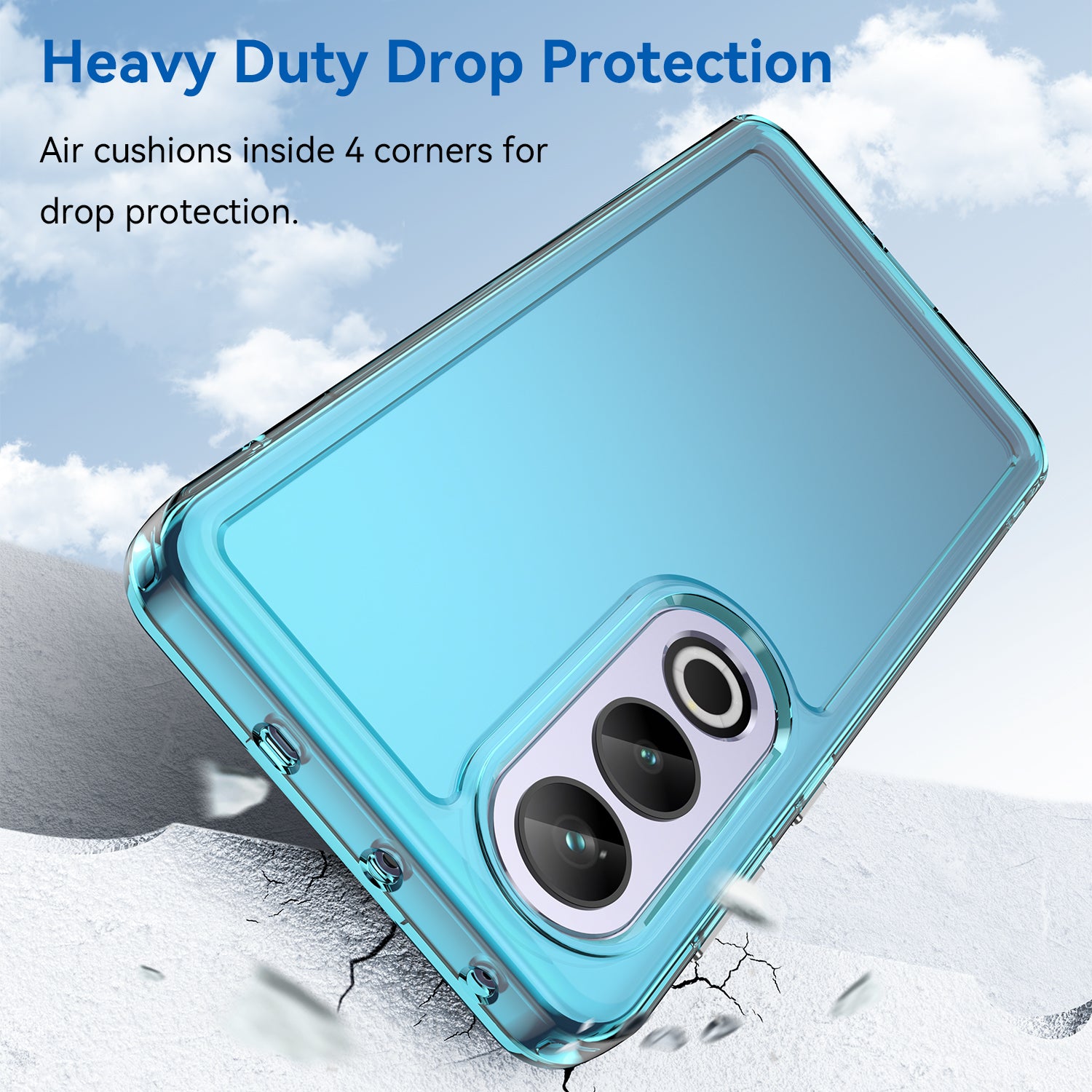 For OnePlus Ace 3V 5G Case Candy Series TPU Cover Mobile Phone Accessories Wholesaler - Transparent Blue