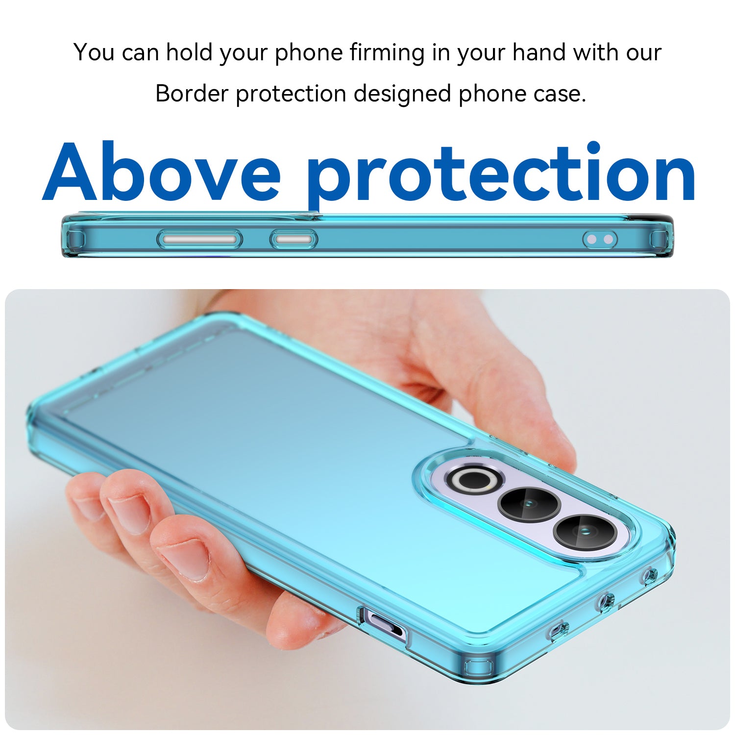 For OnePlus Ace 3V 5G Case Candy Series TPU Cover Mobile Phone Accessories Wholesaler - Transparent Blue