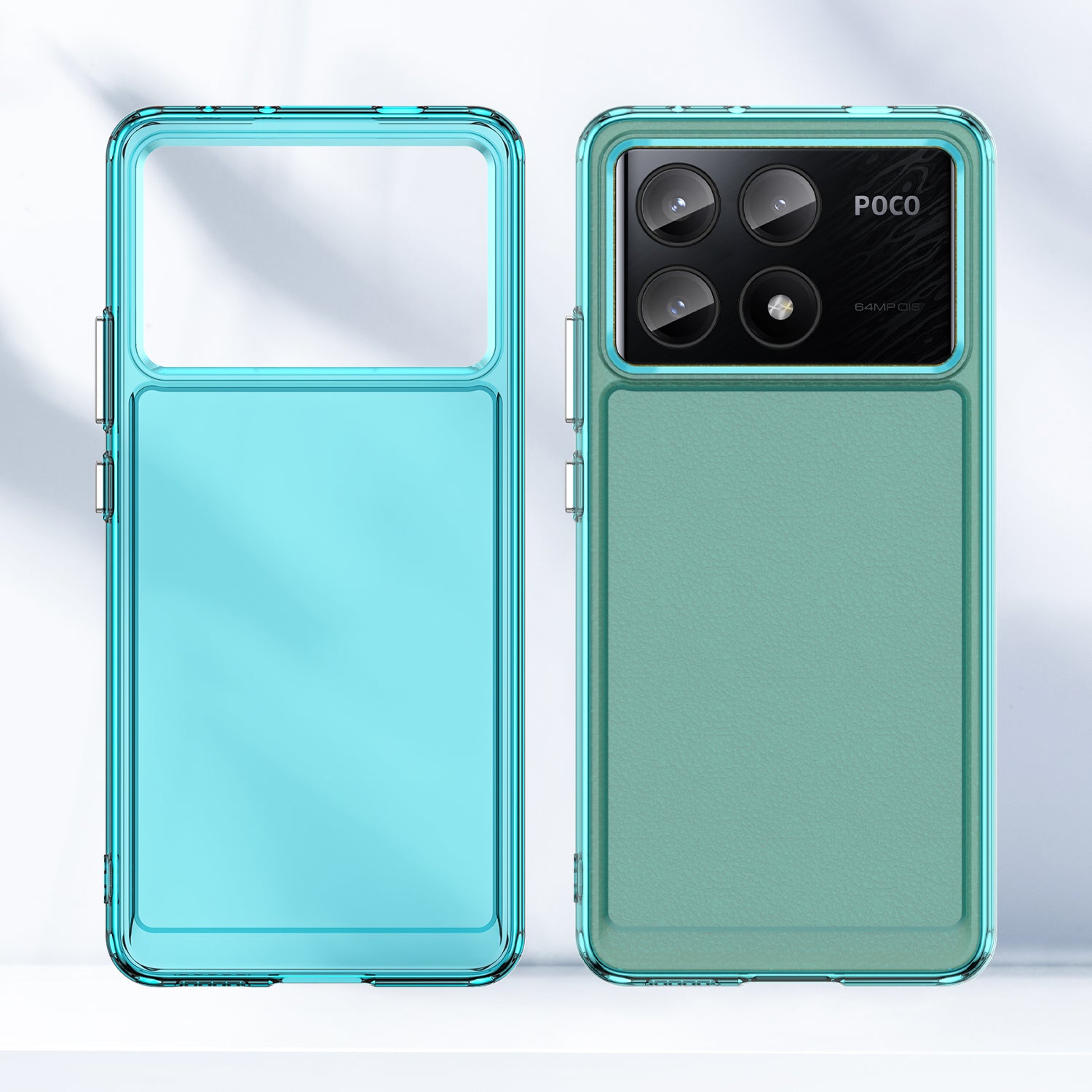 For Xiaomi Poco X6 Pro 5G Case Candy Series Flexible TPU Cover Mobile Accessories Wholesale - Transparent Blue