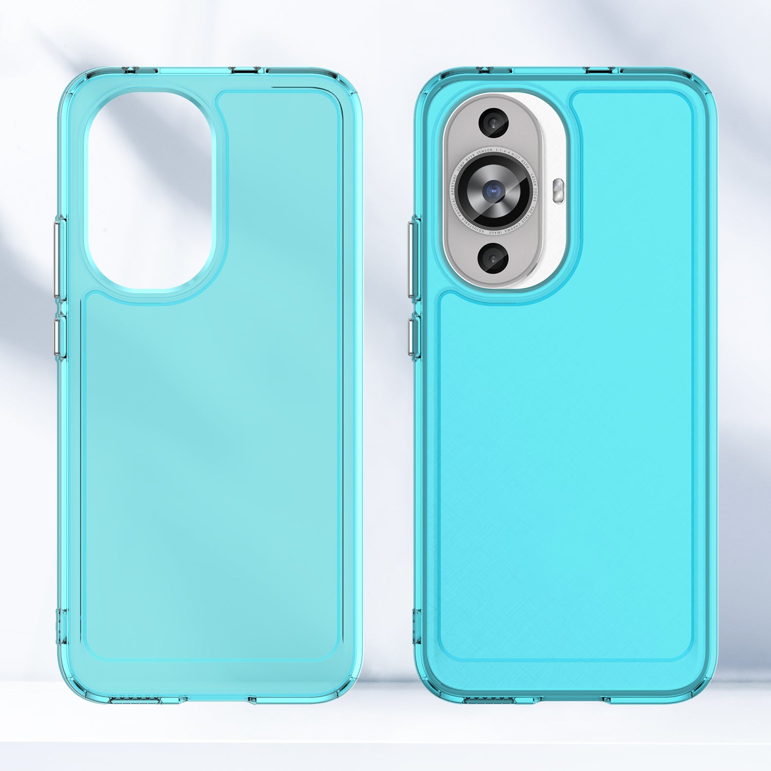 Candy Series for Huawei nova 12s 4G / nova 12 Lite 4G / nova 11 Phone Cover Clear Fall Proof TPU Case - Transparent Blue