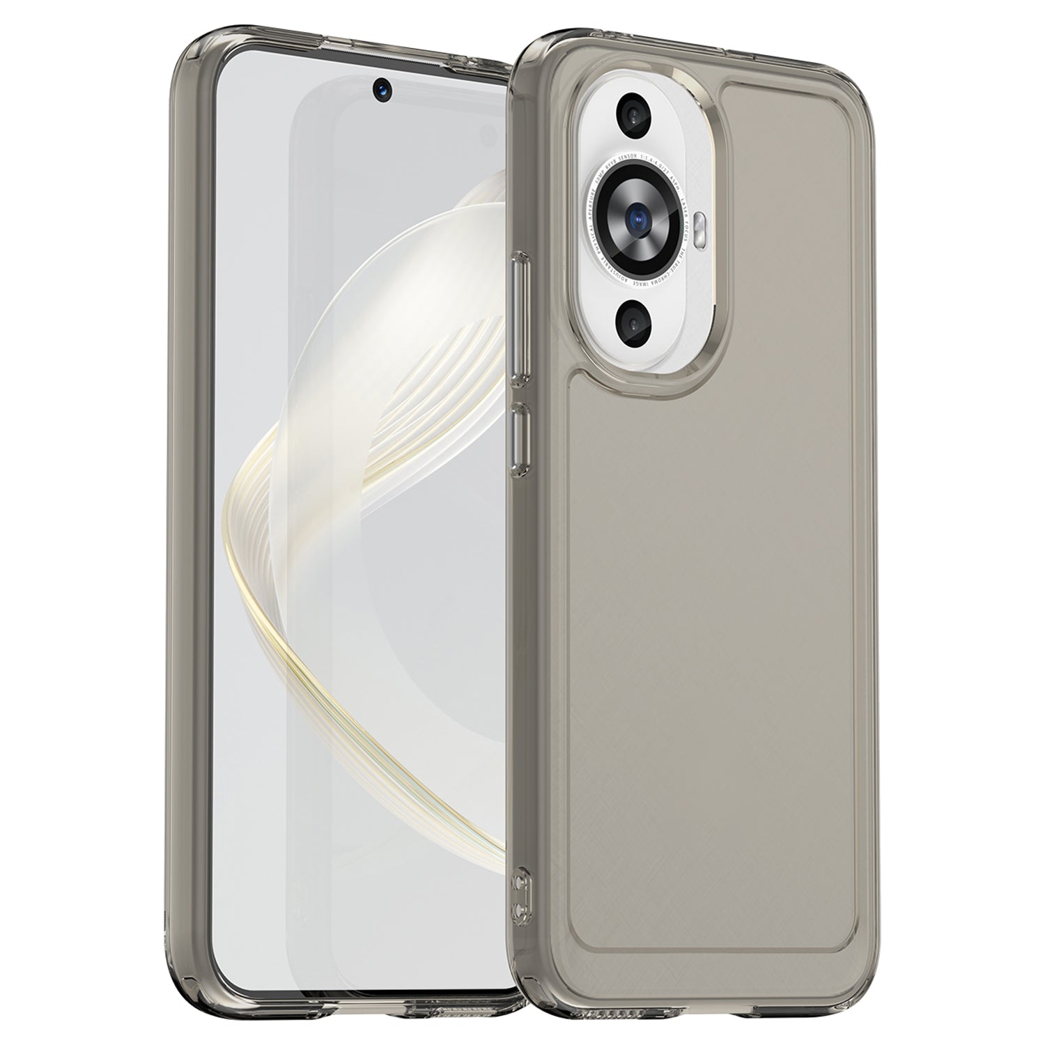 Candy Series for Huawei nova 12s 4G / nova 12 Lite 4G / nova 11 Phone Cover Clear Fall Proof TPU Case - Transparent Grey