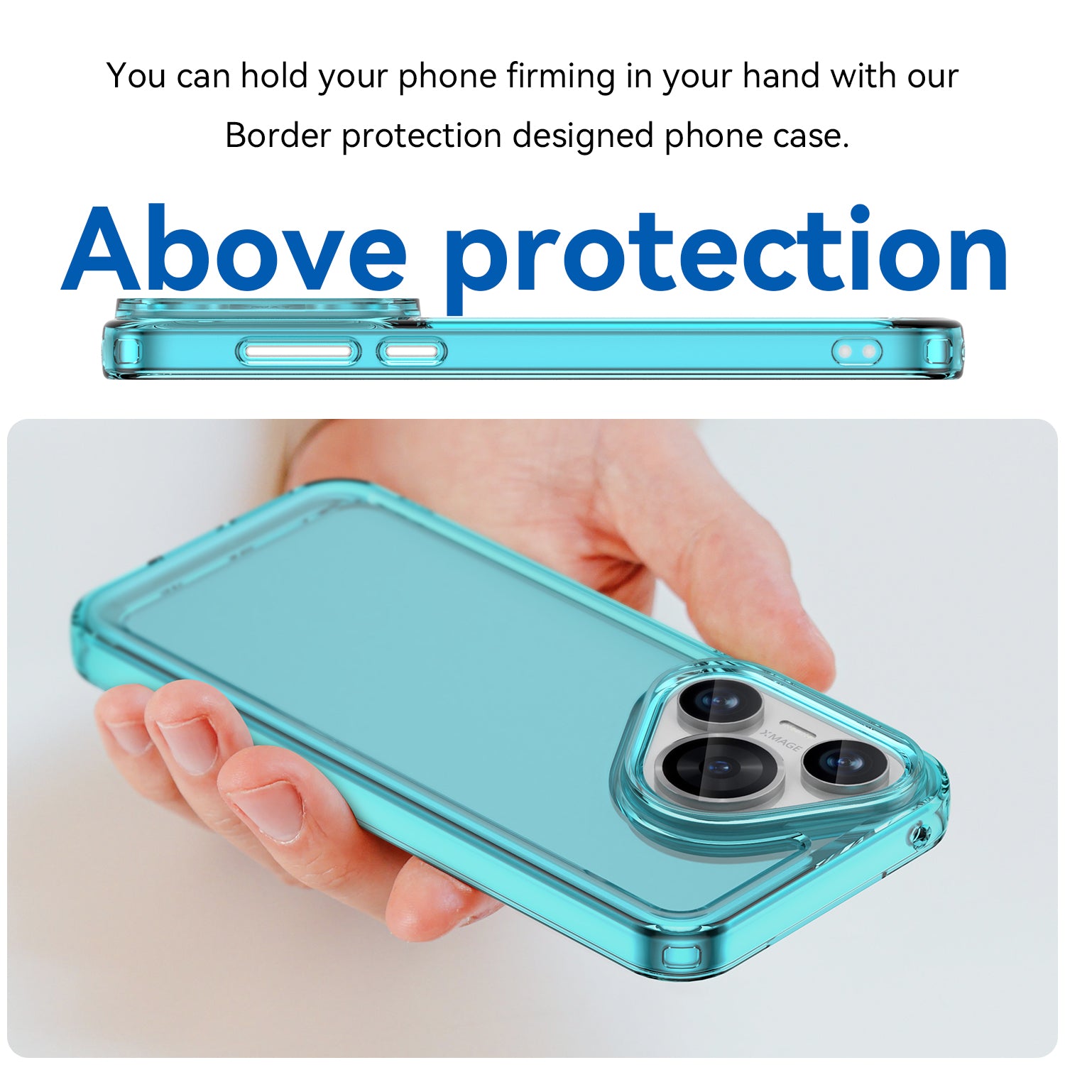 For Huawei Pura 70 Case Candy Series TPU Cover Wholesale Cell Phone Accessories - Transparent Blue