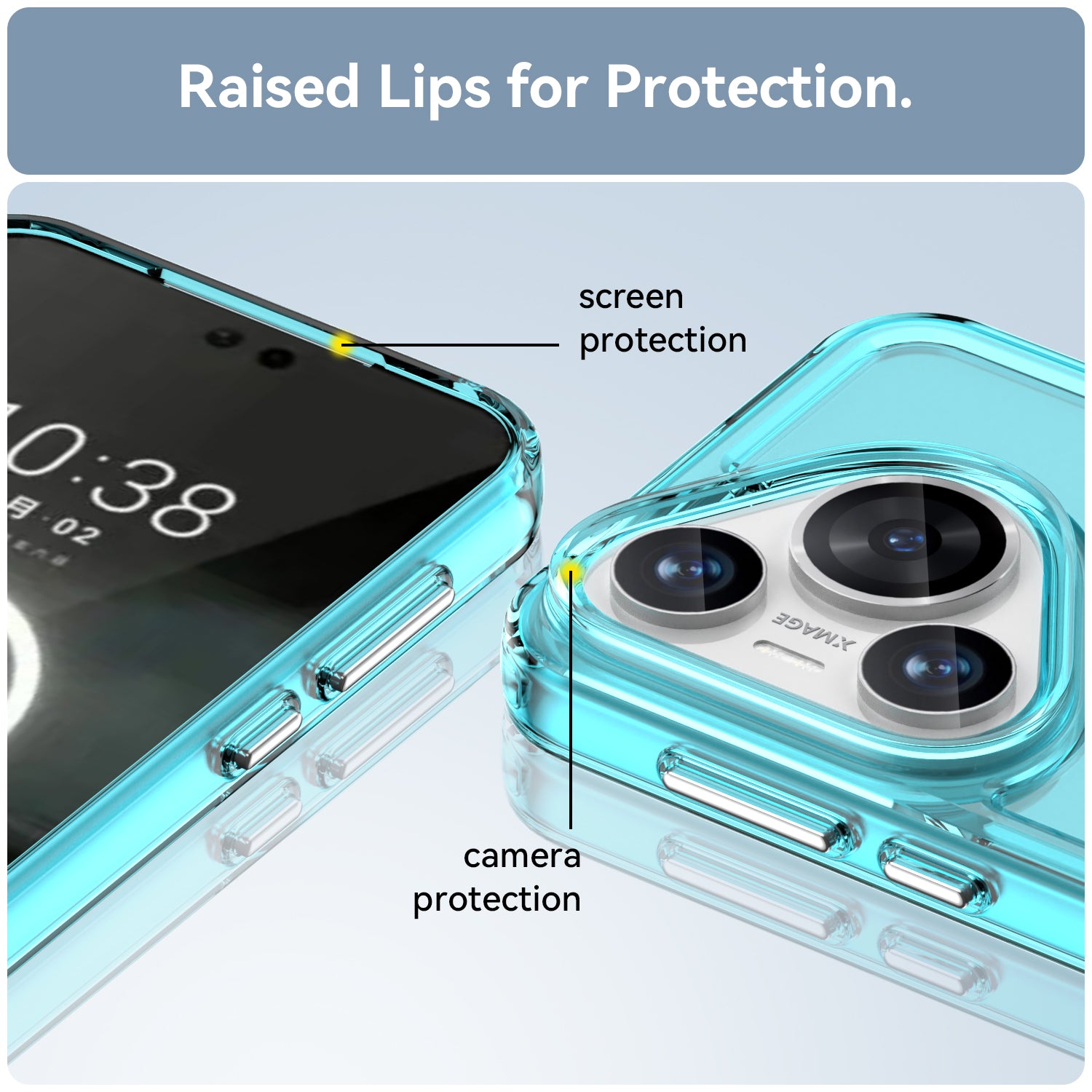 For Huawei Pura 70 Case Candy Series TPU Cover Wholesale Cell Phone Accessories - Transparent Blue