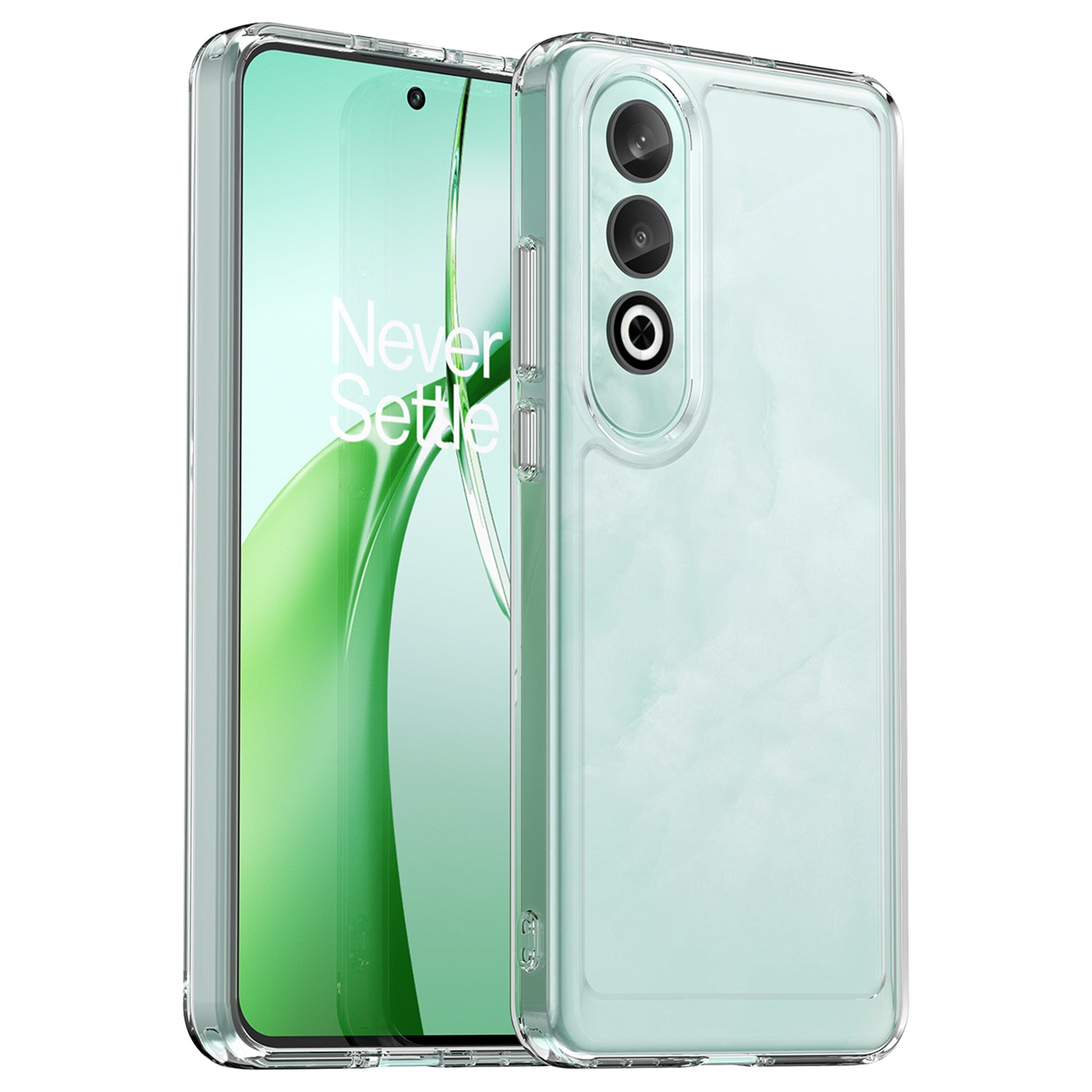 For OnePlus Nord CE4 5G Case Candy Series Transparent TPU Shock Absorbing Cover - Transparent Grey