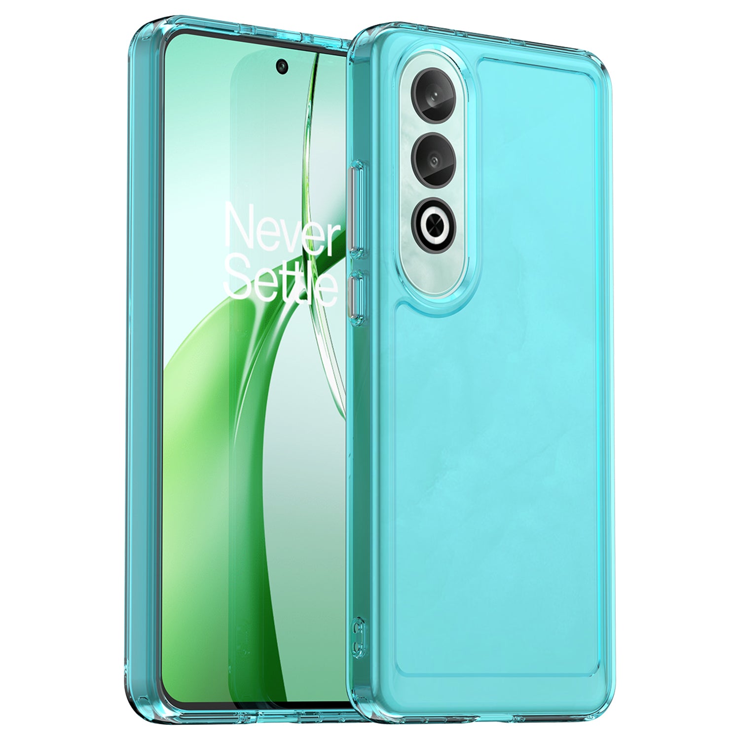 For OnePlus Nord CE4 5G Case Candy Series Transparent TPU Shock Absorbing Cover - Transparent Blue