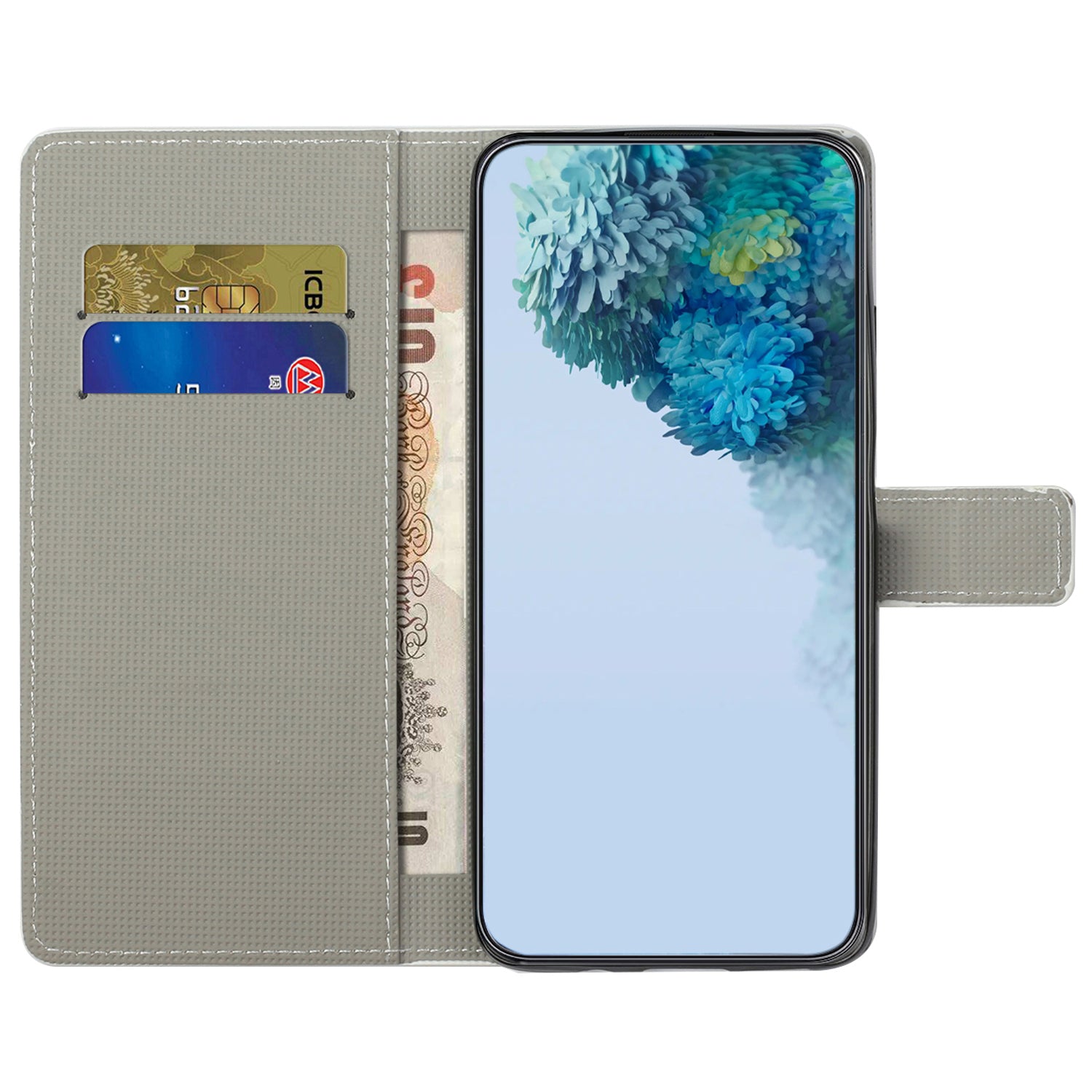 For Samsung Galaxy M15 5G / F15 5G Pattern Printing Case Flip Leather Phone Cover with Wallet - Don't Touch My Cell Phone