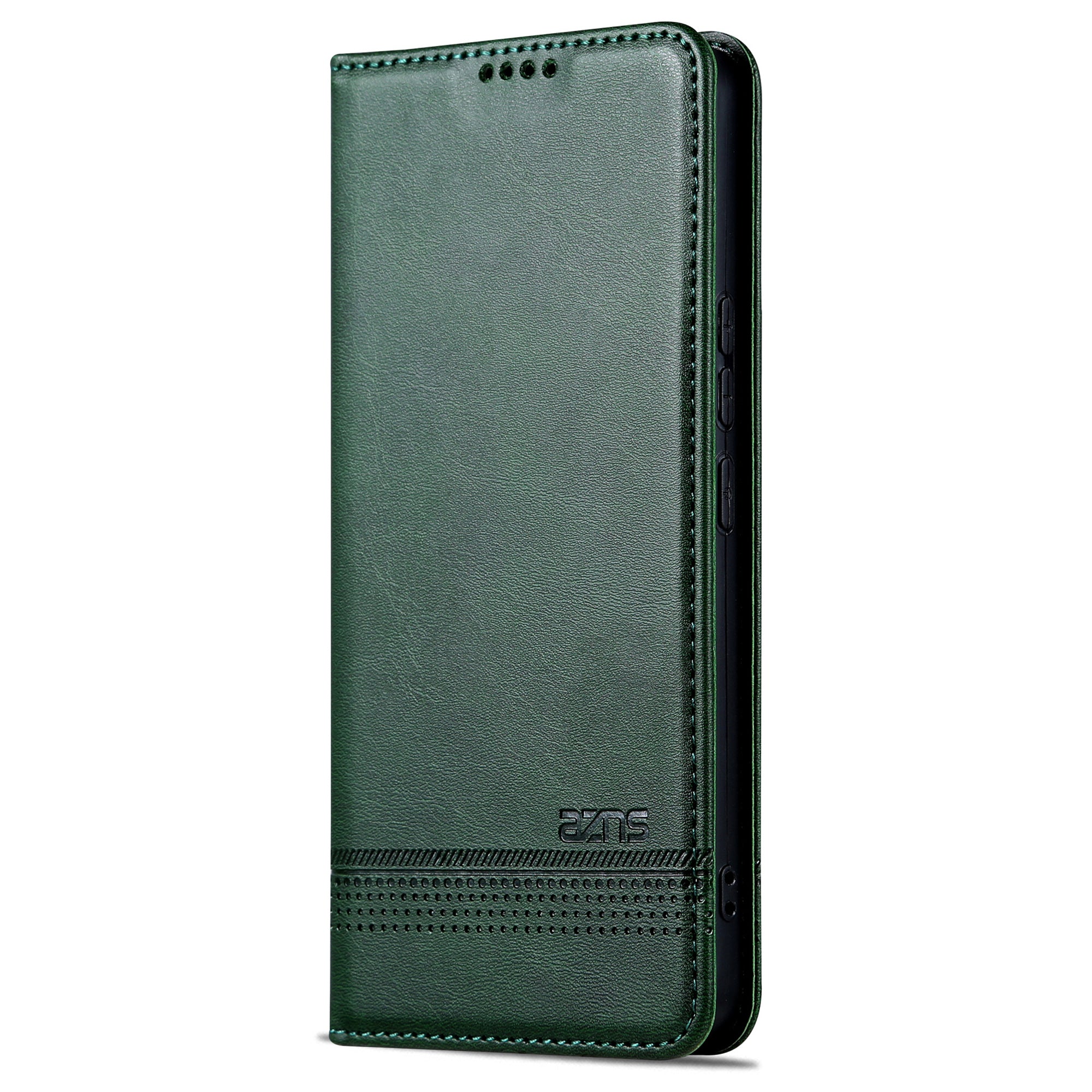AZNS For Huawei Pura 70 Wallet Case PU Leather Magnetic Shock Absorbing Phone Cover - Green