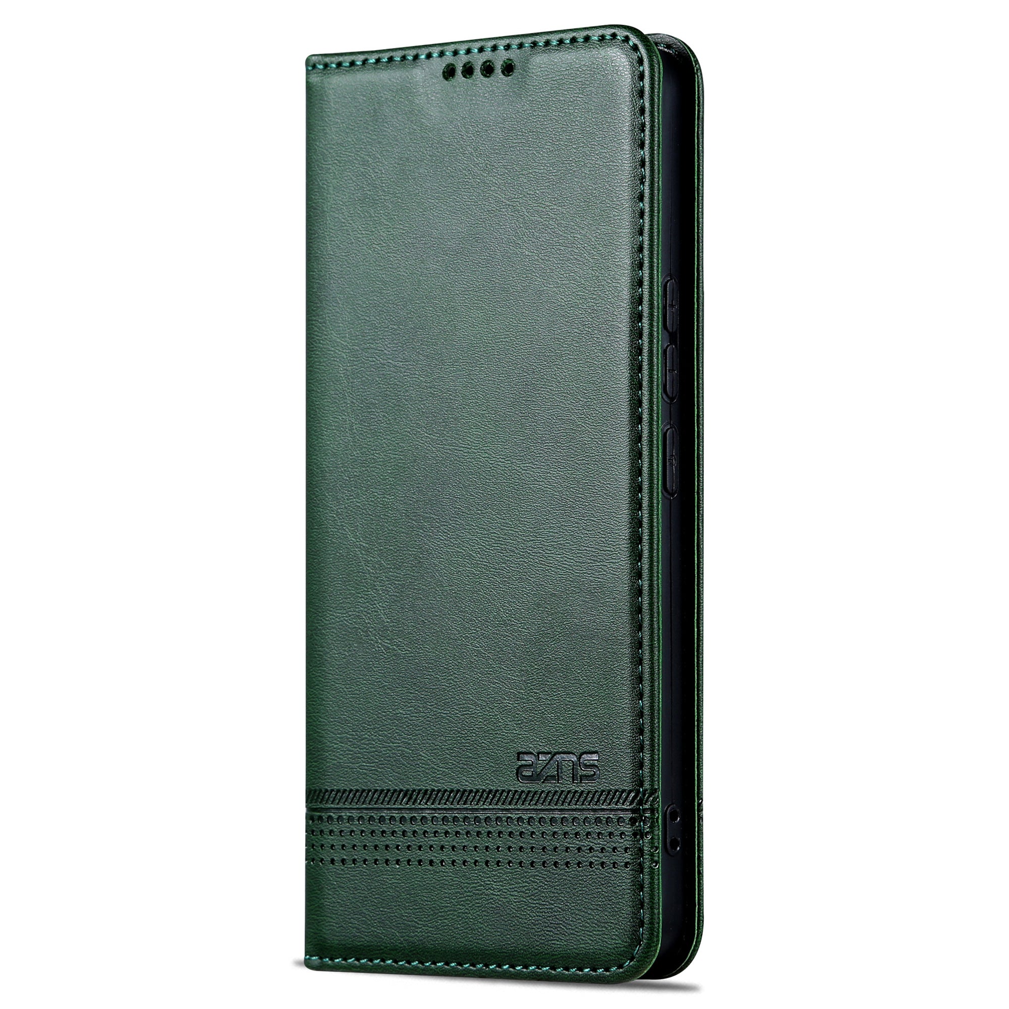 AZNS For Huawei Pura 70 Pro / Pura 70 Pro+ Case PU Leather Folio Wallet Magnetic Auto-absorbed Phone Cover - Green