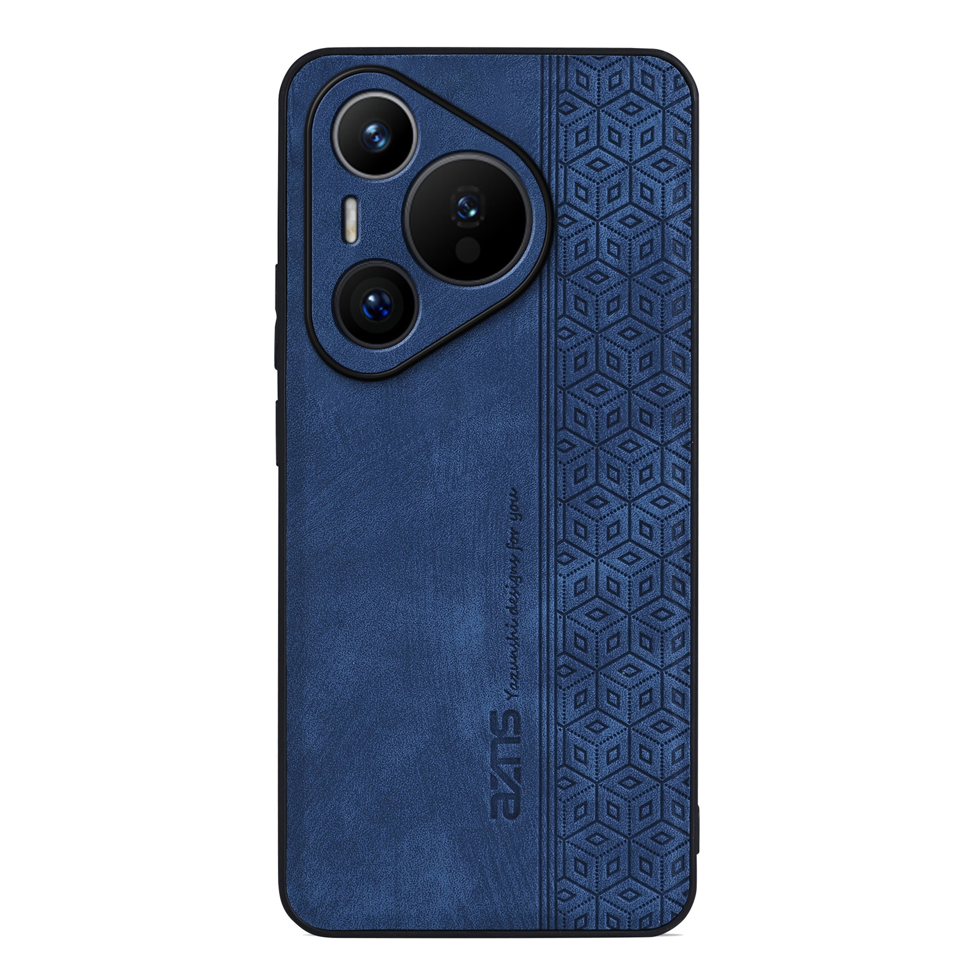 AZNS For Huawei Pura 70 Case PU Leather+TPU Scratch Resistant Back Cover - Blue