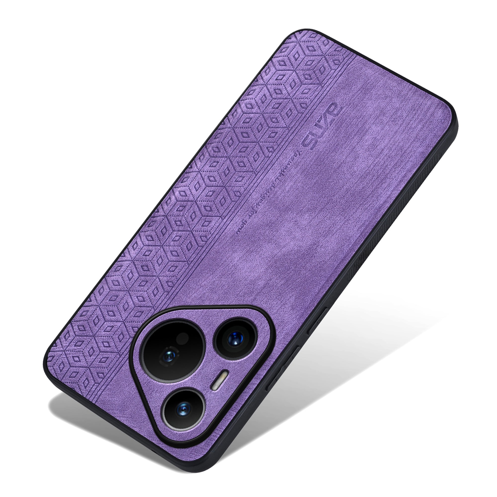 AZNS For Huawei Pura 70 Case PU Leather+TPU Scratch Resistant Back Cover - Purple