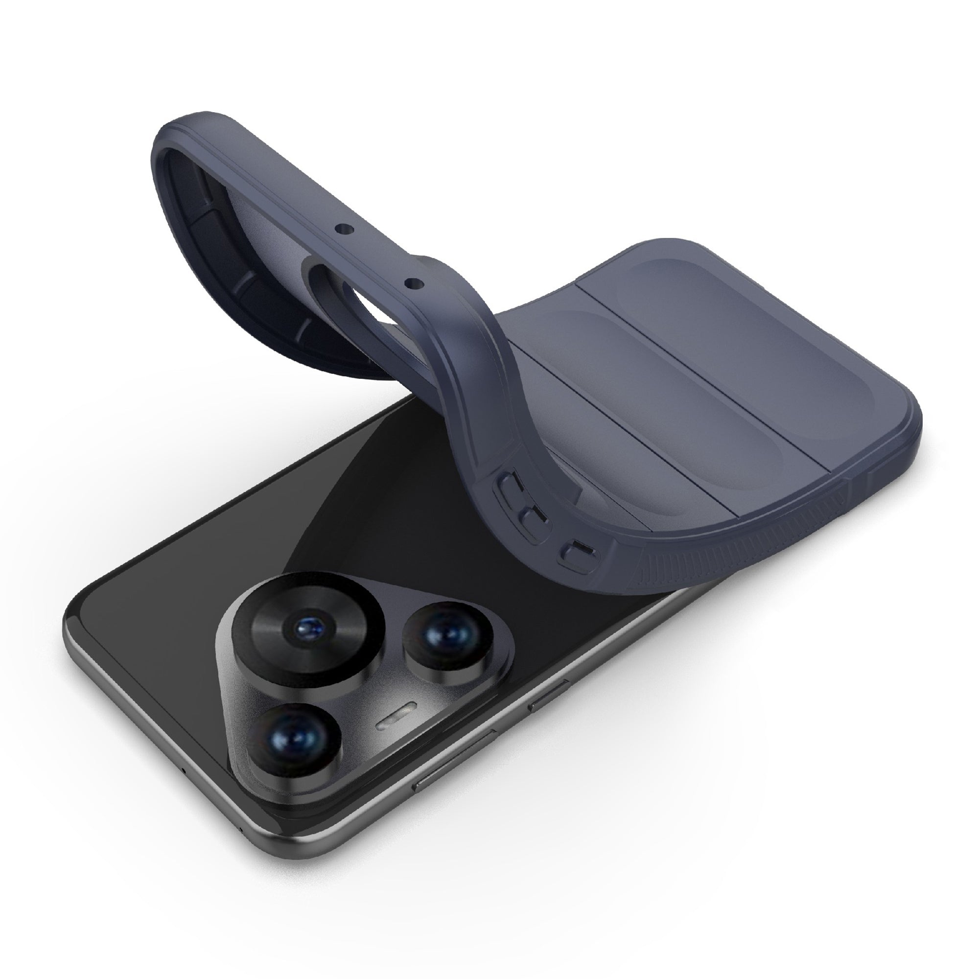 For Huawei Pura 70 Pro / Pura 70 Pro+ Case TPU Anti-Slip Back Phone Cover - Dark Blue