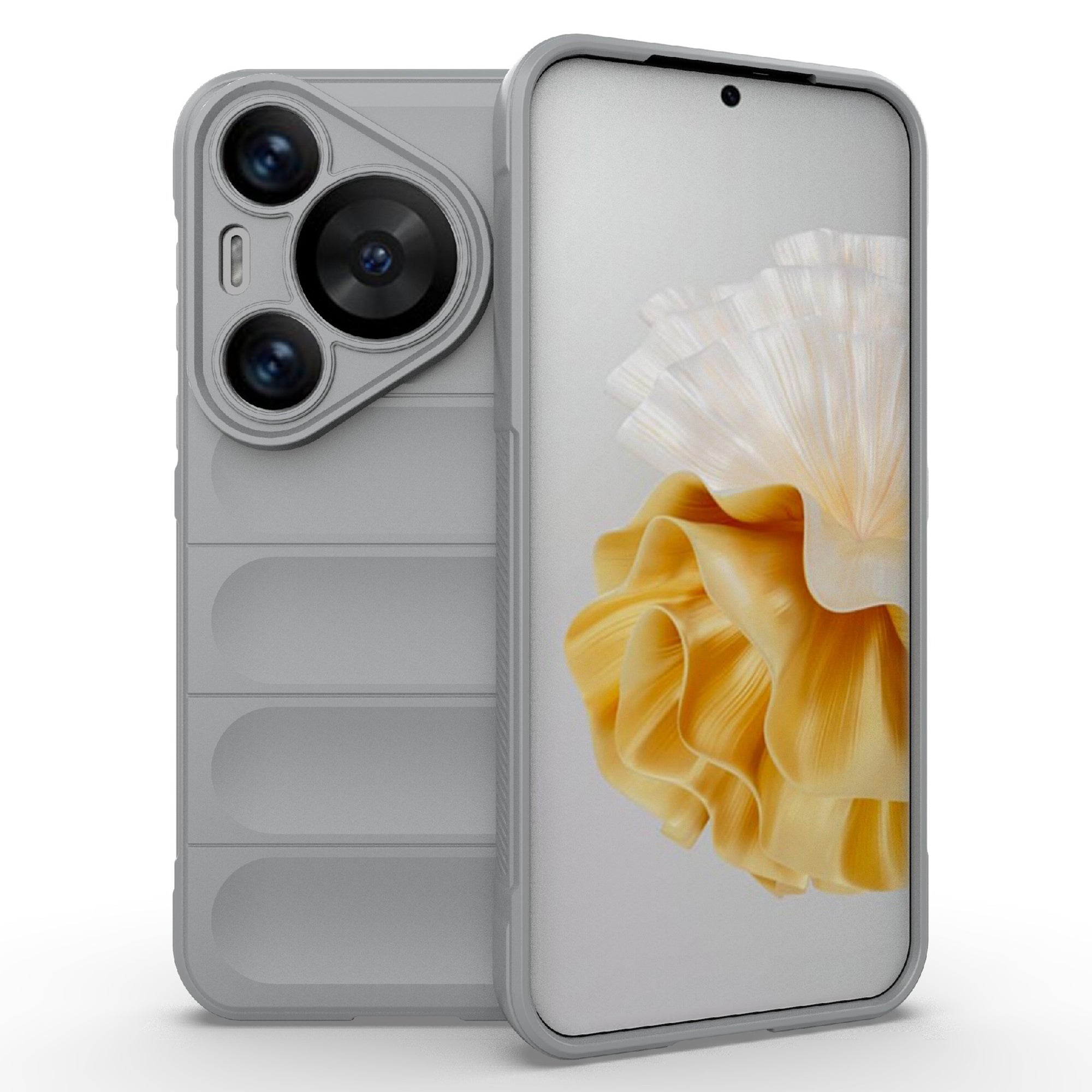 For Huawei Pura 70 Pro / Pura 70 Pro+ Case TPU Anti-Slip Back Phone Cover - Light Grey