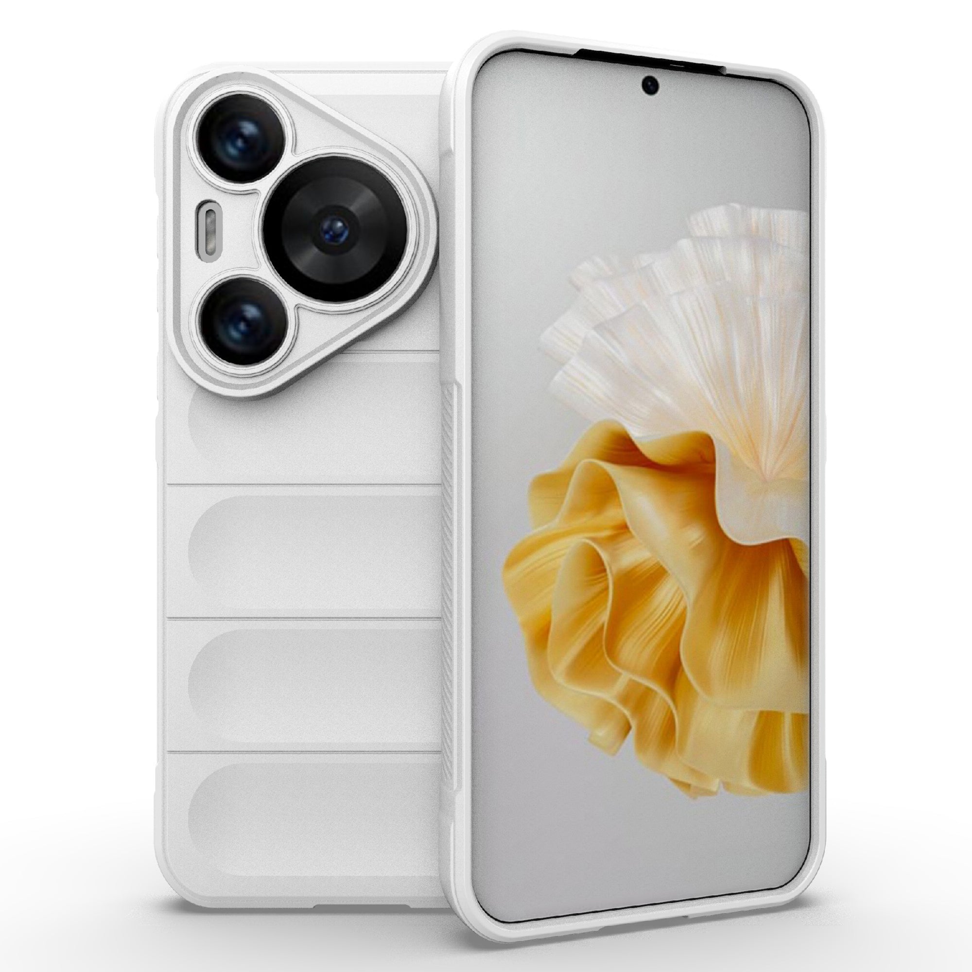 For Huawei Pura 70 Pro / Pura 70 Pro+ Case TPU Anti-Slip Back Phone Cover - White