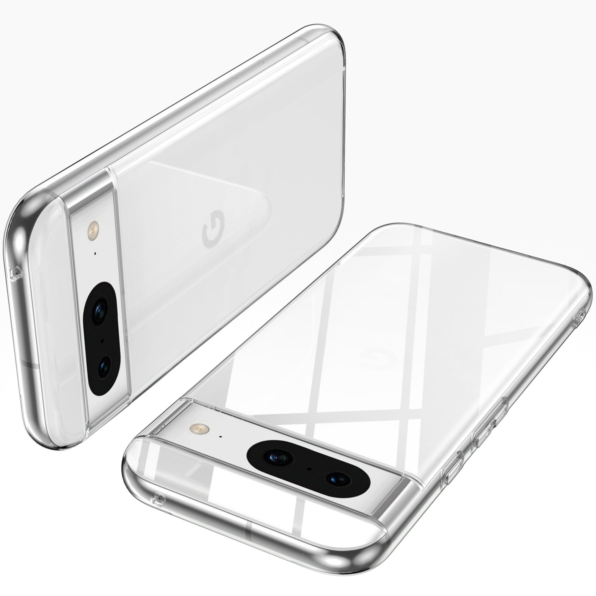 For Google Pixel 8a Case Anti-Fingerprint High Transparency TPU Phone Cover