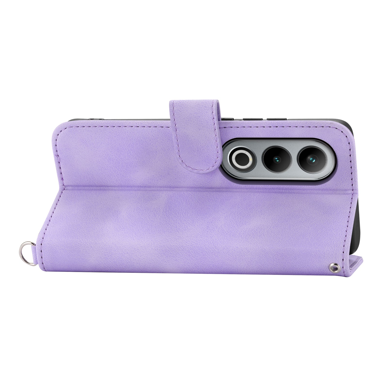 For OnePlus Ace 3V 5G Leather Case with Straps Flower Phone Cover Wholesale - Light Purple