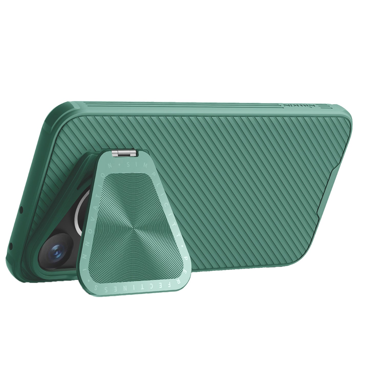 NILLKIN CamShield Prop Magnetic Series for Huawei Pura 70 Pro / 70 Pro+ Phone Case with Lend Lid Kickstand - Green