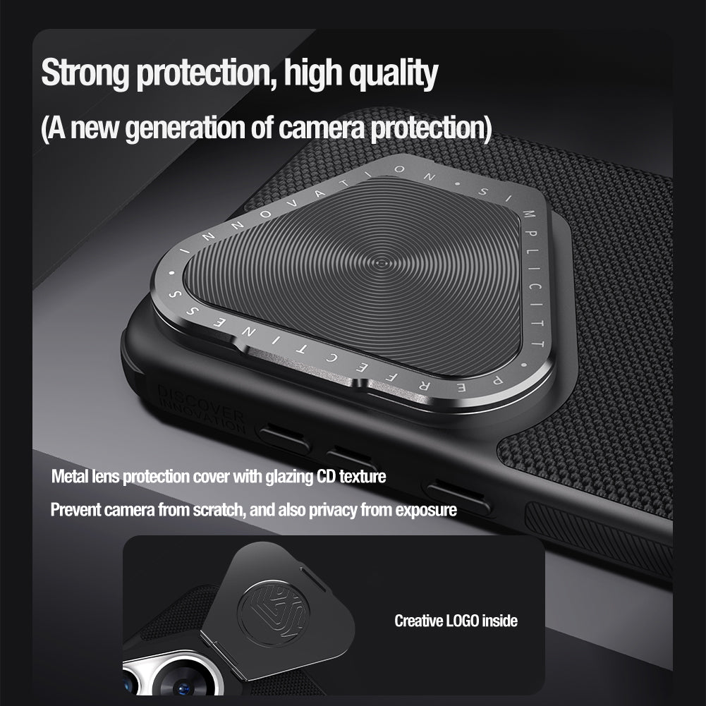 NILLKIN Textured Prop Magnetic Series for Huawei Pura 70 Pro / 70 Pro+ Case Lens Cover Kickstand PC+TPU Shell