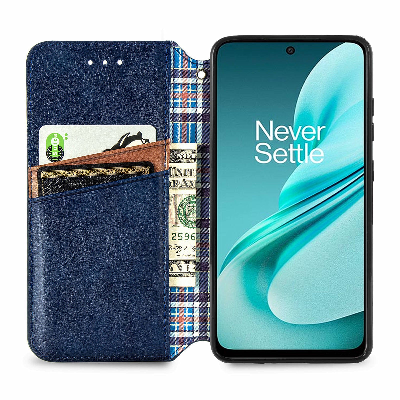 For OnePlus Nord N30 SE 5G Wallet Leather Cover Mobile Phone Case Wholesale - Blue