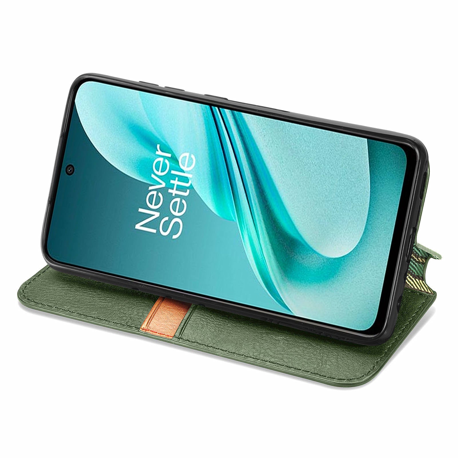 For OnePlus Nord N30 SE 5G Wallet Leather Cover Mobile Phone Case Wholesale - Green