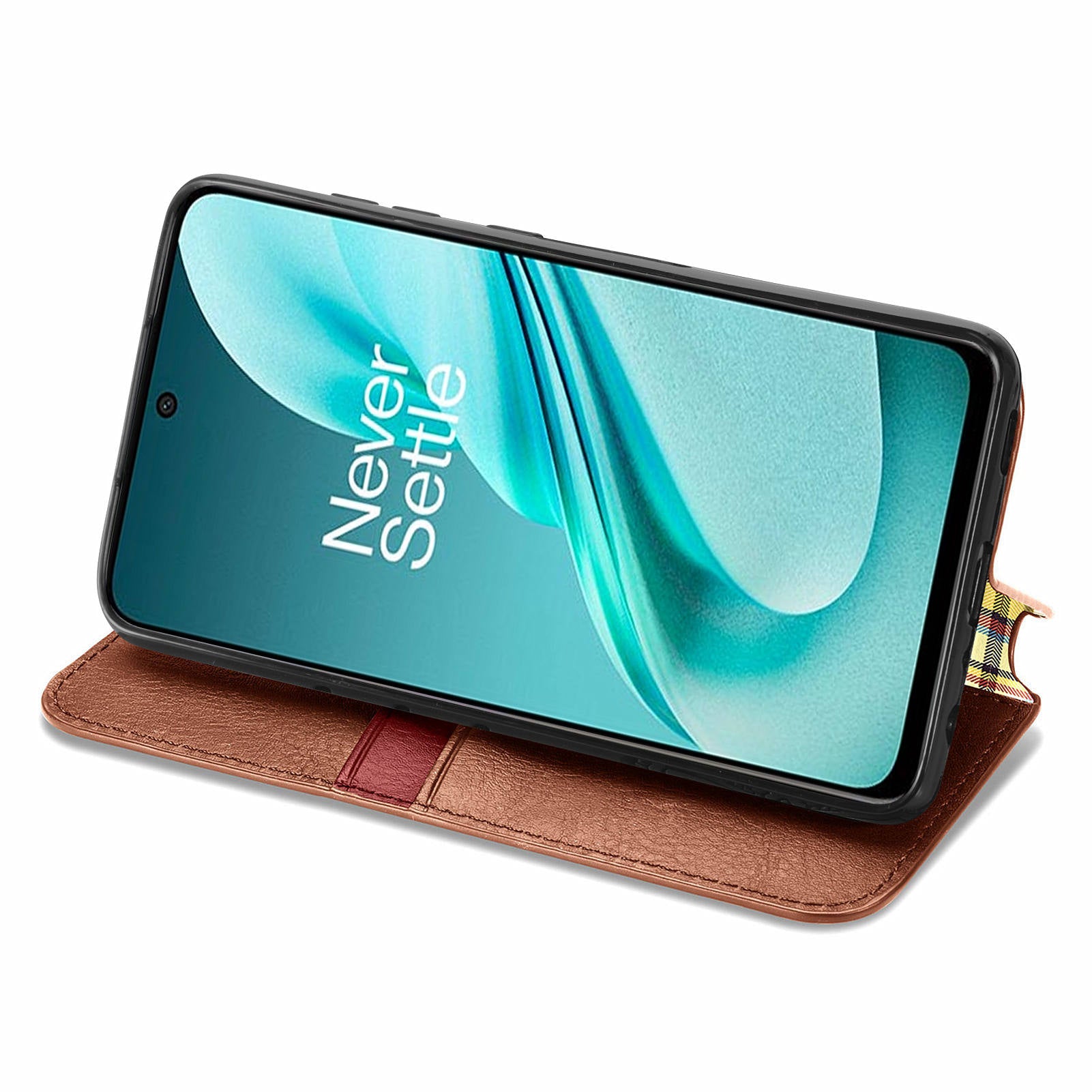 For OnePlus Nord N30 SE 5G Wallet Leather Cover Mobile Phone Case Wholesale - Brown