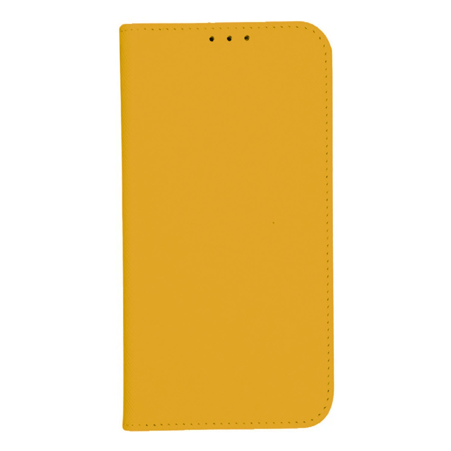 For Motorola Edge 50 Fusion Magnetic Case Flip Card Holder Cross Texture Phone Cover - Yellow