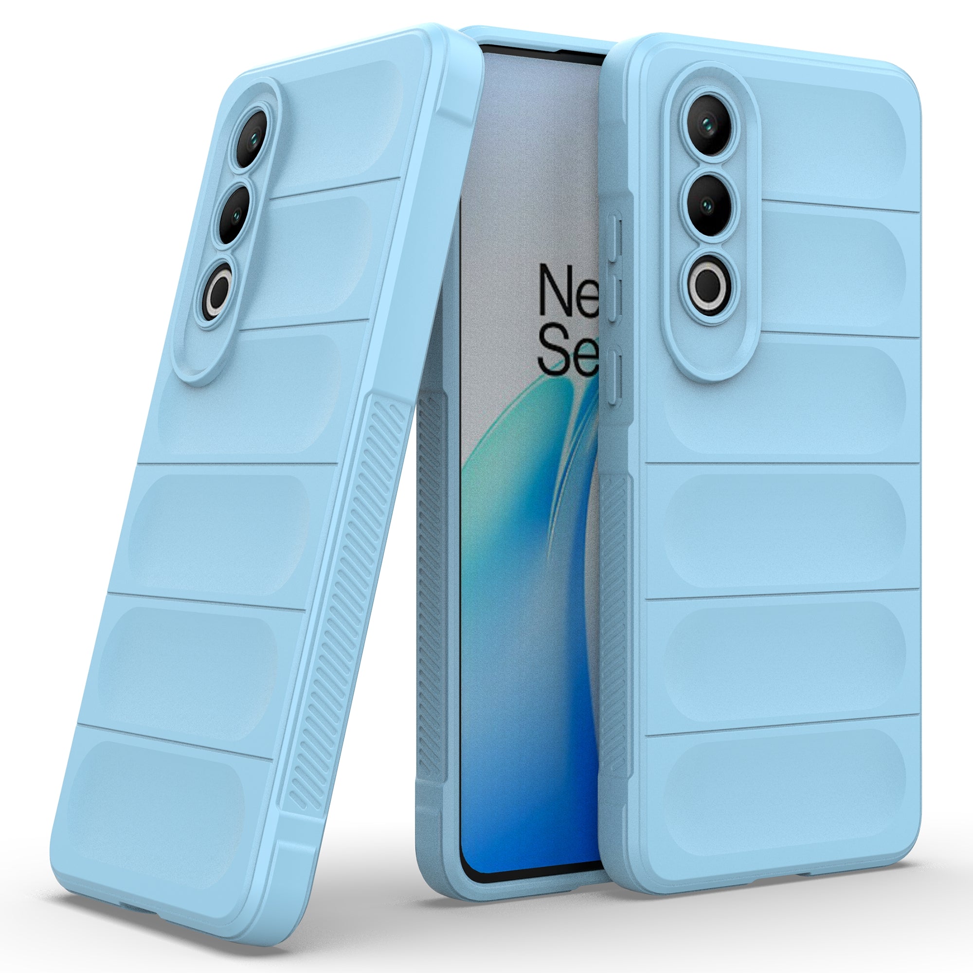 For OnePlus Nord CE4 5G Case Shock Absorption TPU Mobile Phone Protector Cover - Baby Blue