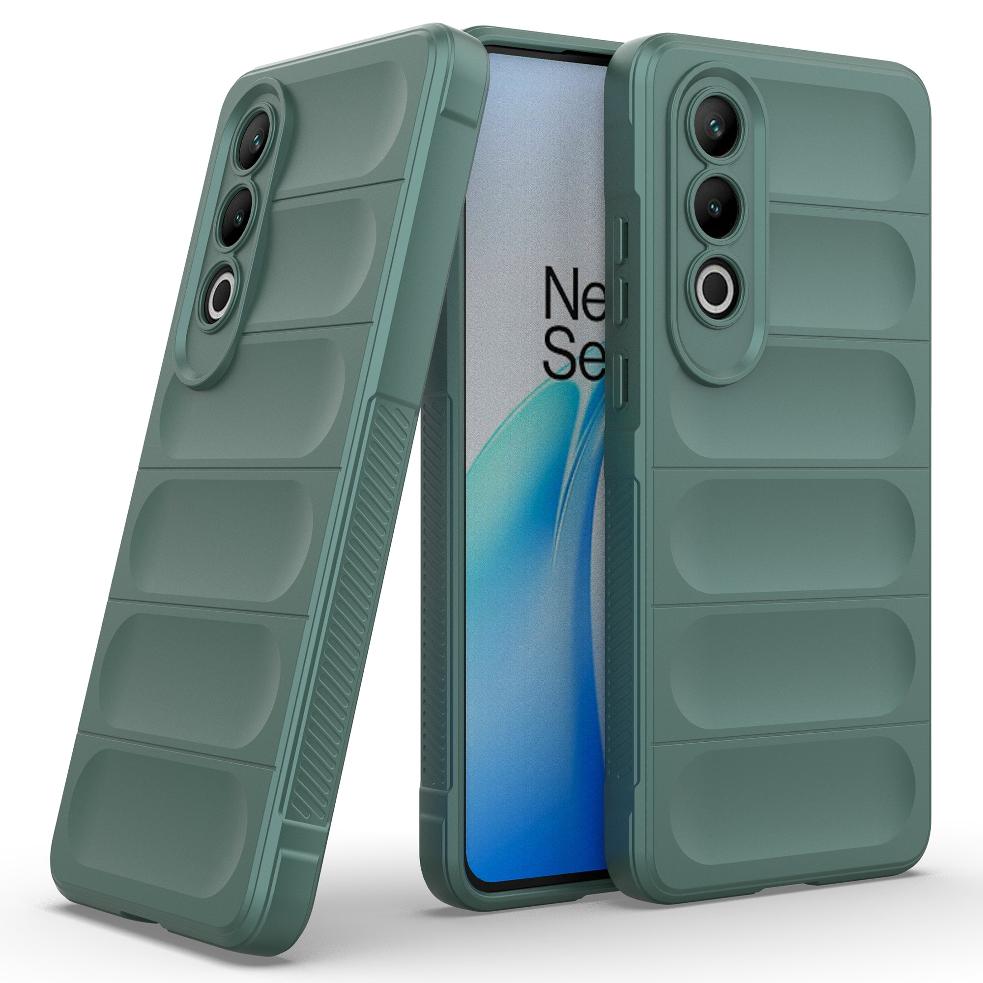 For OnePlus Nord CE4 5G Case Shock Absorption TPU Mobile Phone Protector Cover - Green