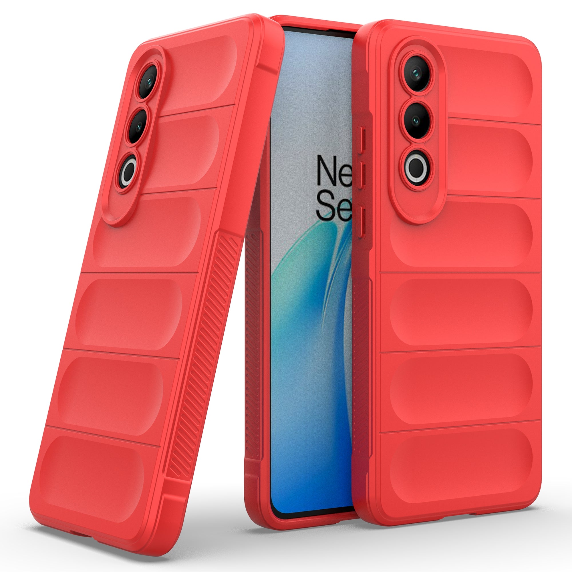 For OnePlus Nord CE4 5G Case Shock Absorption TPU Mobile Phone Protector Cover - Red