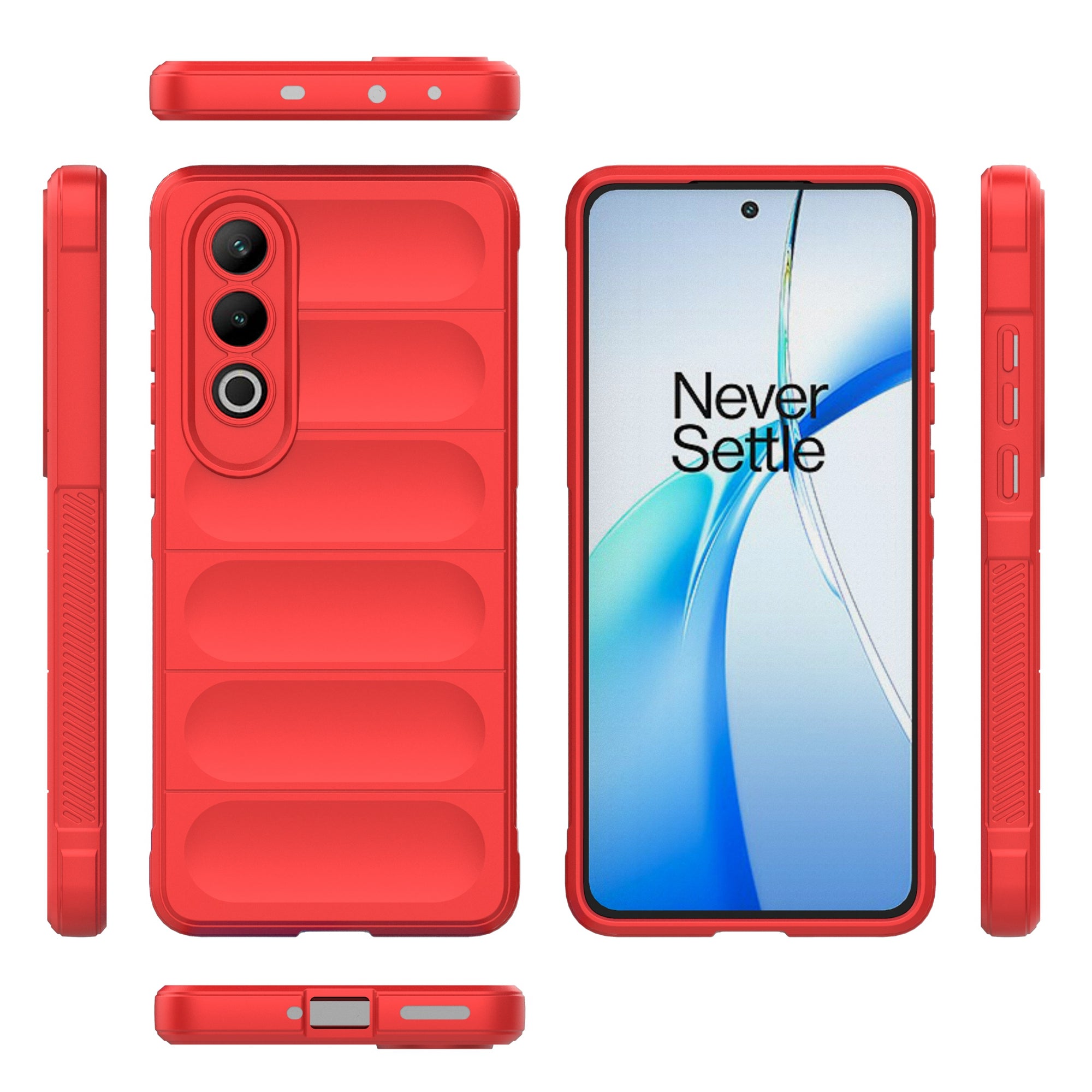 For OnePlus Nord CE4 5G Case Shock Absorption TPU Mobile Phone Protector Cover - Red