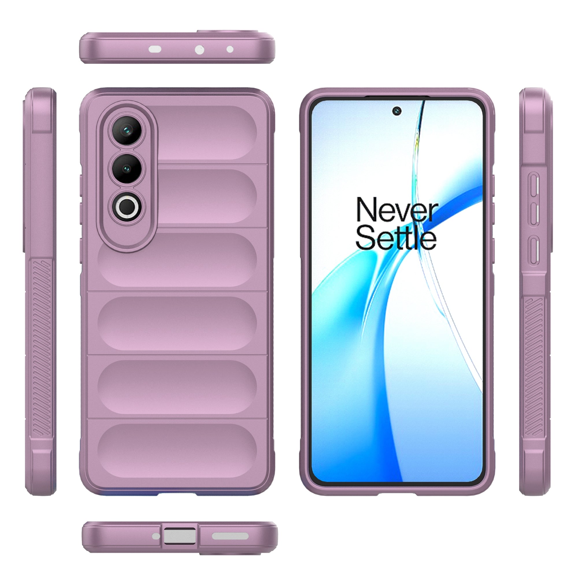 For OnePlus Nord CE4 5G Case Shock Absorption TPU Mobile Phone Protector Cover - Light Purple