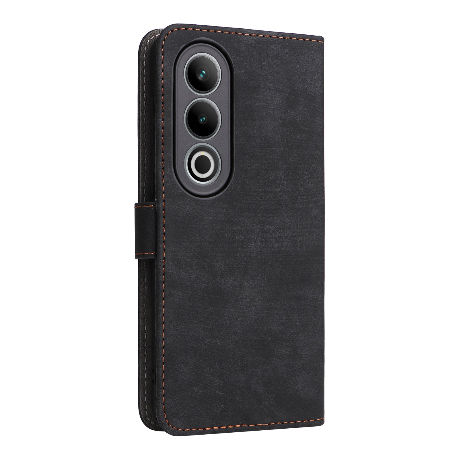 For OnePlus Nord CE4 5G Leather Phone Case with RFID Blocking Wallet  - Black