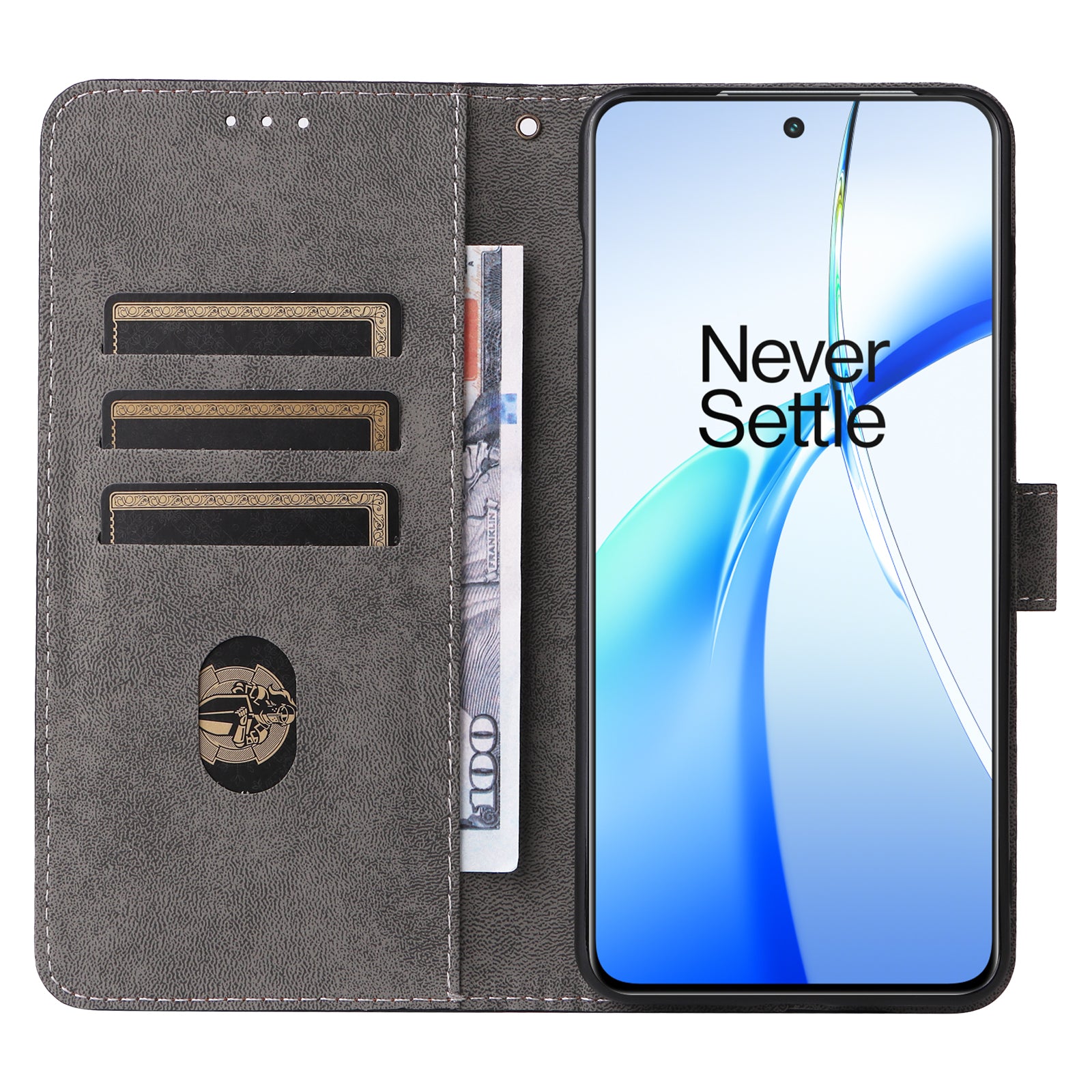 For OnePlus Nord CE4 5G Leather Phone Case with RFID Blocking Wallet  - Blue