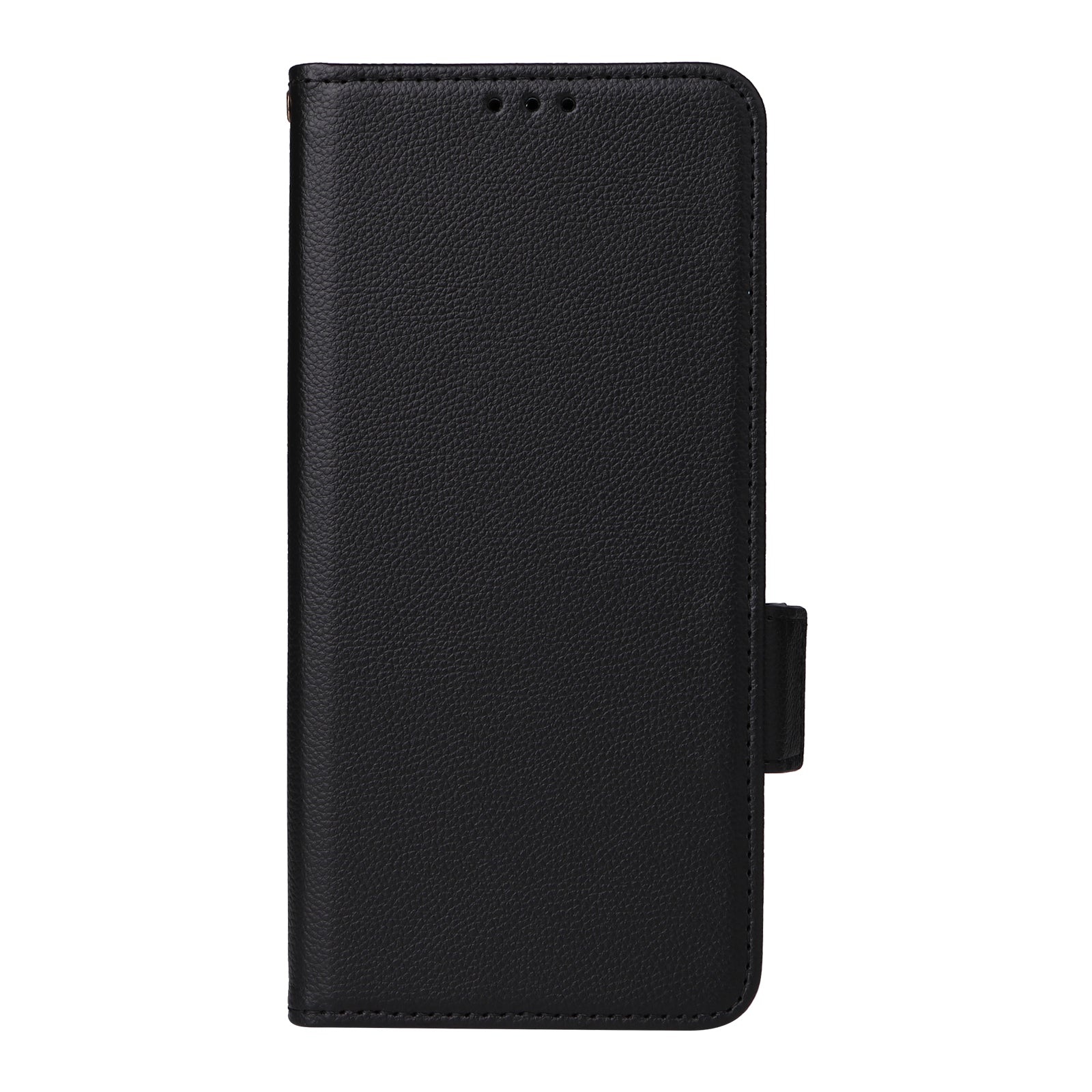 For OnePlus Nord CE4 5G Leather Case with Hand Strap Litchi Texture Wallet Cover - Black