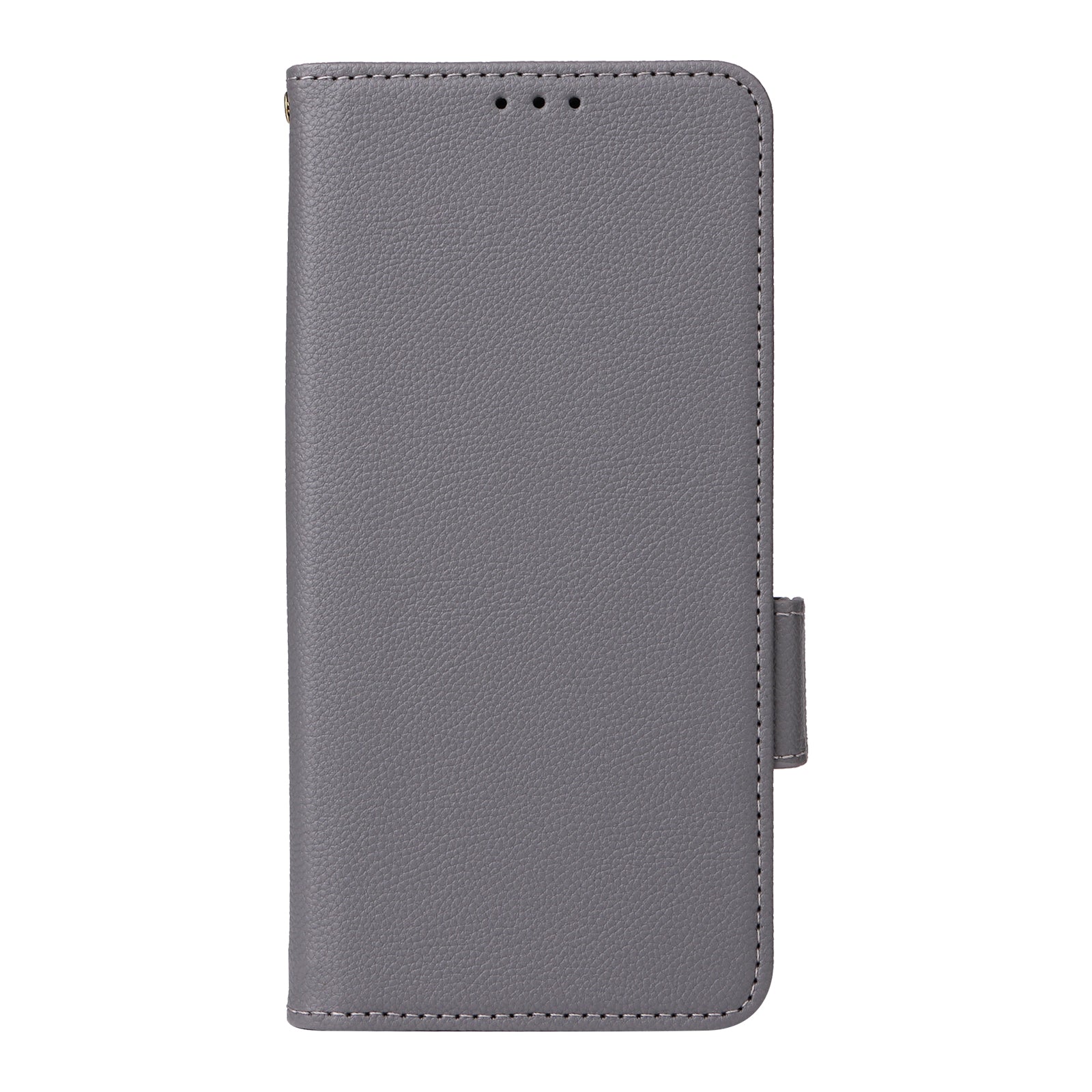 For OnePlus Nord CE4 5G Leather Case with Hand Strap Litchi Texture Wallet Cover - Grey