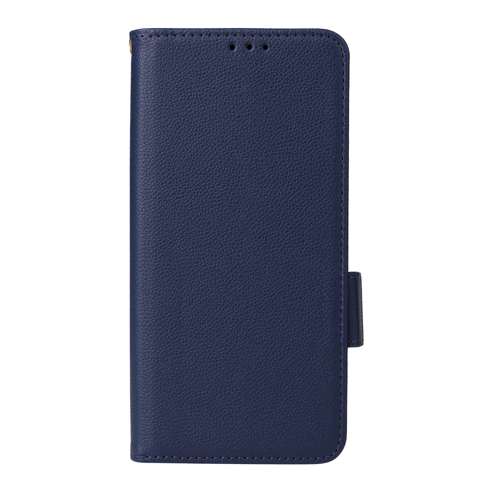 For OnePlus Nord CE4 5G Leather Case with Hand Strap Litchi Texture Wallet Cover - Dark Blue