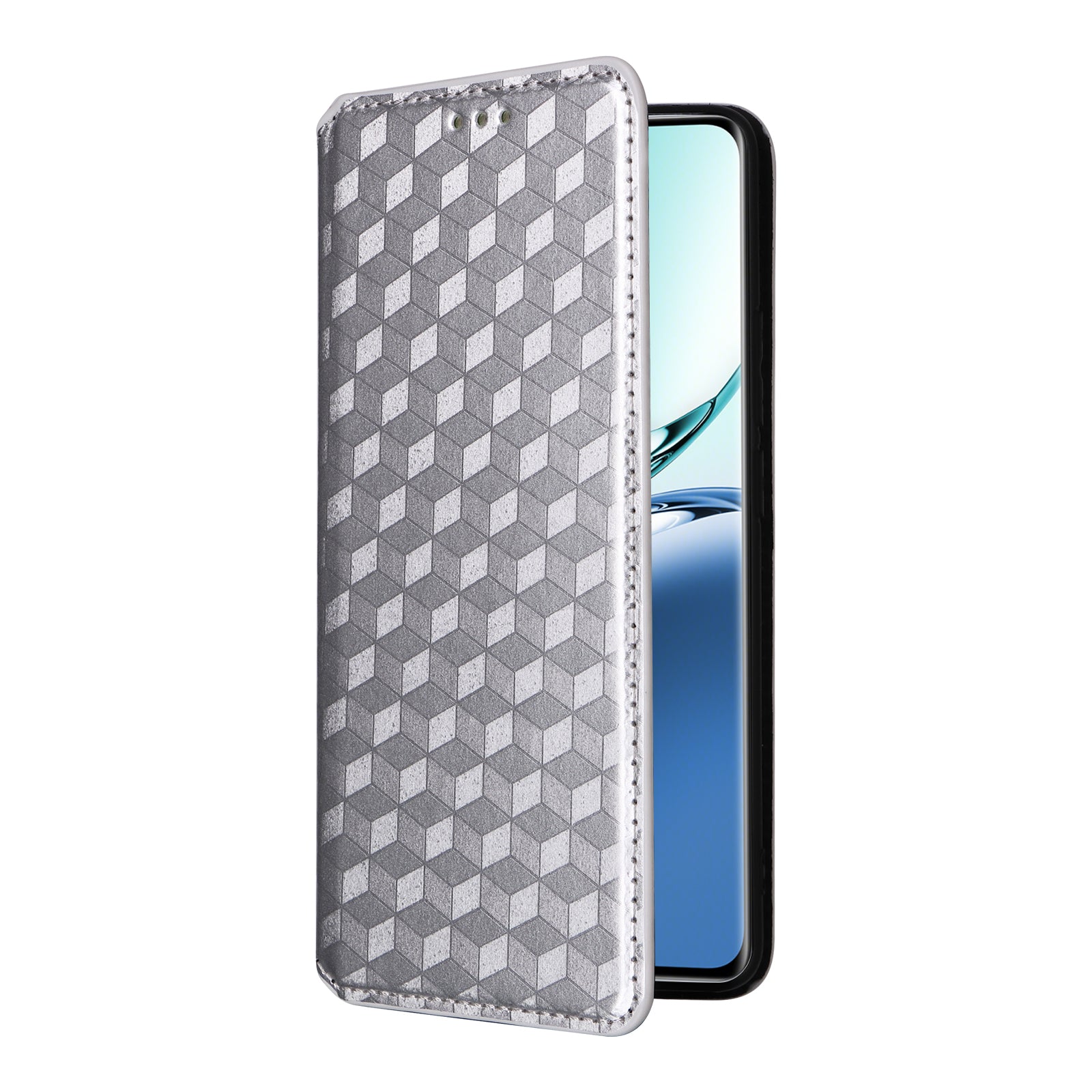 For Oppo F27 Pro 5G / Oppo F27 Pro+ 5G / A3 Pro (China) 5G Leather Wallet Flip Cover Mobile Phone Case Wholesale - Silver