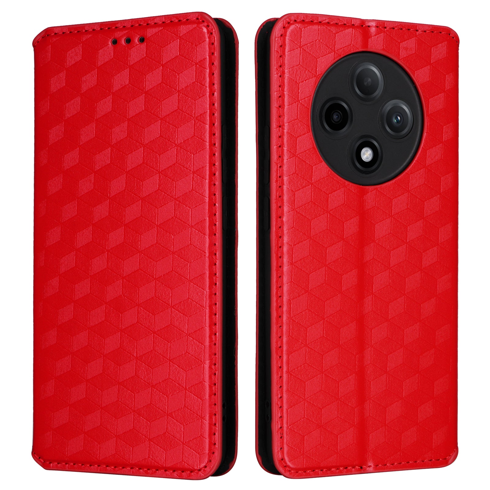 For Oppo F27 Pro 5G / Oppo F27 Pro+ 5G / A3 Pro (China) 5G Leather Wallet Flip Cover Mobile Phone Case Wholesale - Red