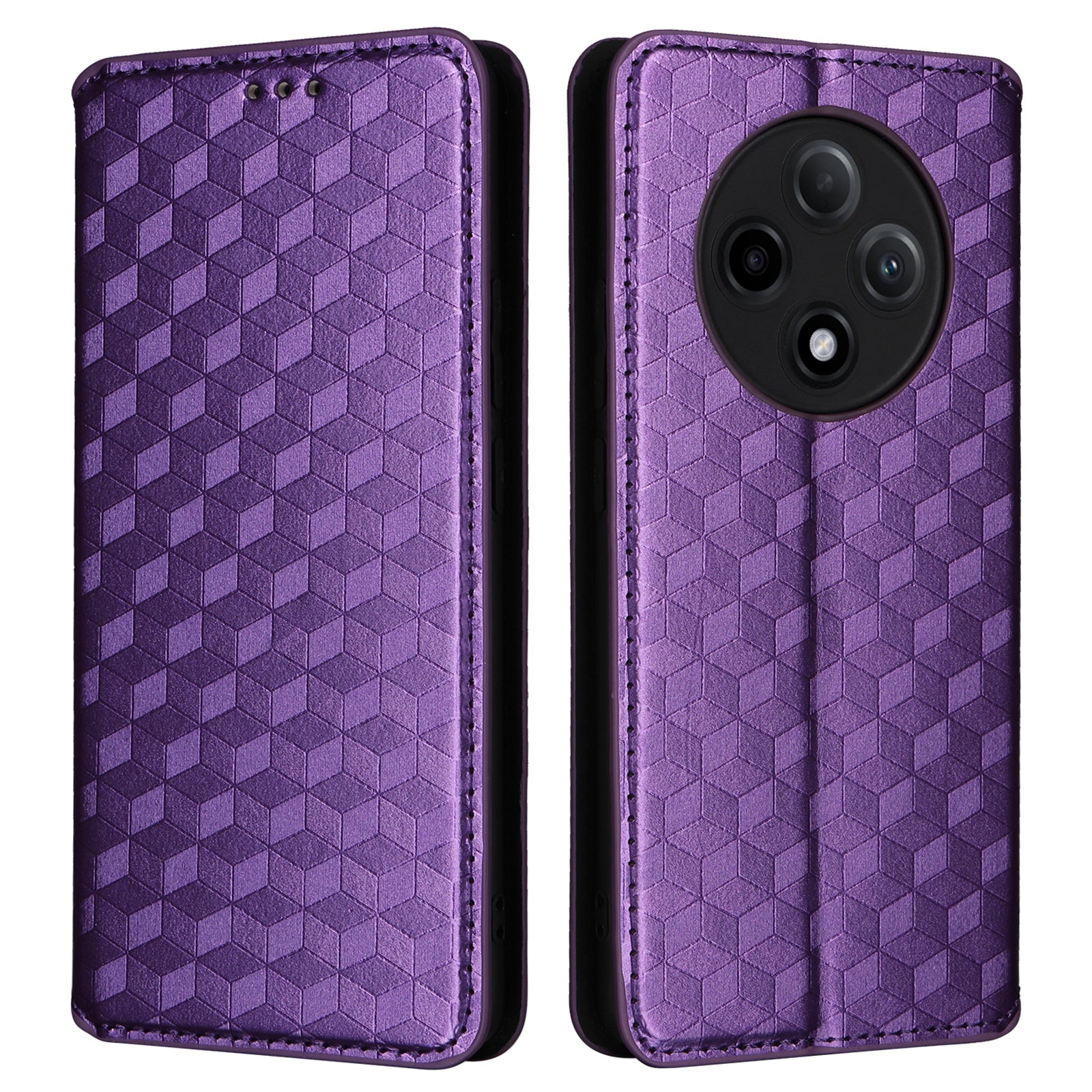 For Oppo F27 Pro 5G / Oppo F27 Pro+ 5G / A3 Pro (China) 5G Leather Wallet Flip Cover Mobile Phone Case Wholesale - Purple