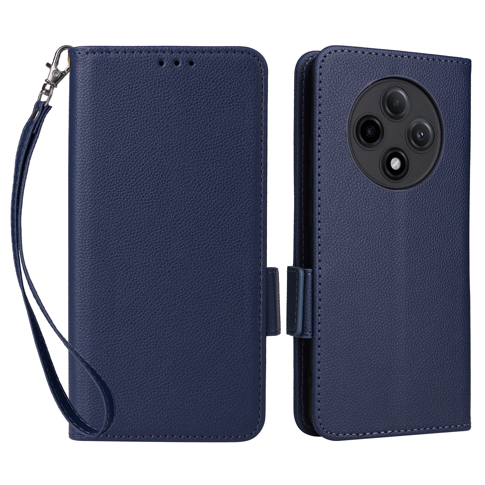 For Oppo A3 Pro 5G Case Leather Phone Cover Mobile Accessories Wholesale Supplier - Dark Blue