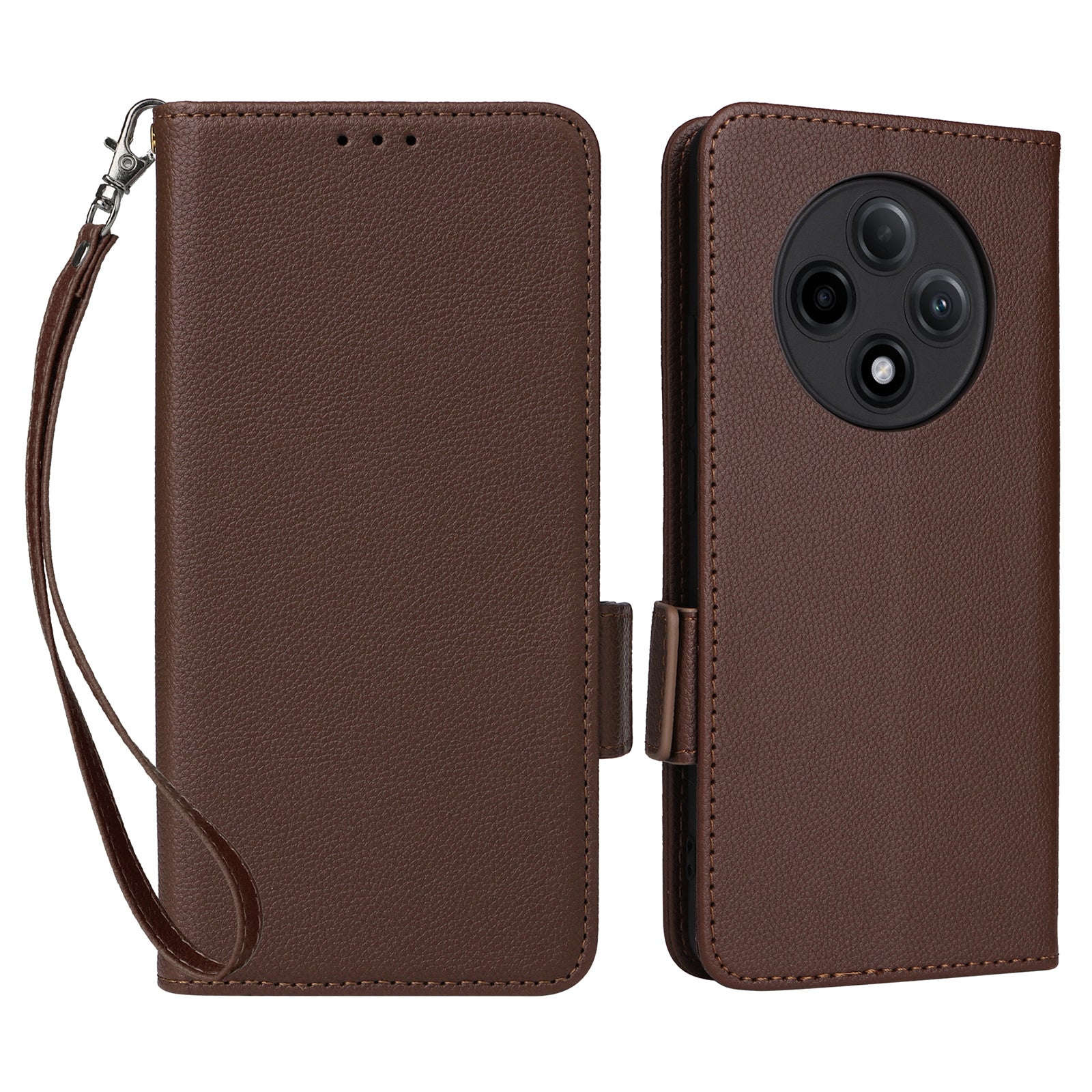 For Oppo A3 Pro 5G Case Leather Phone Cover Mobile Accessories Wholesale Supplier - Brown