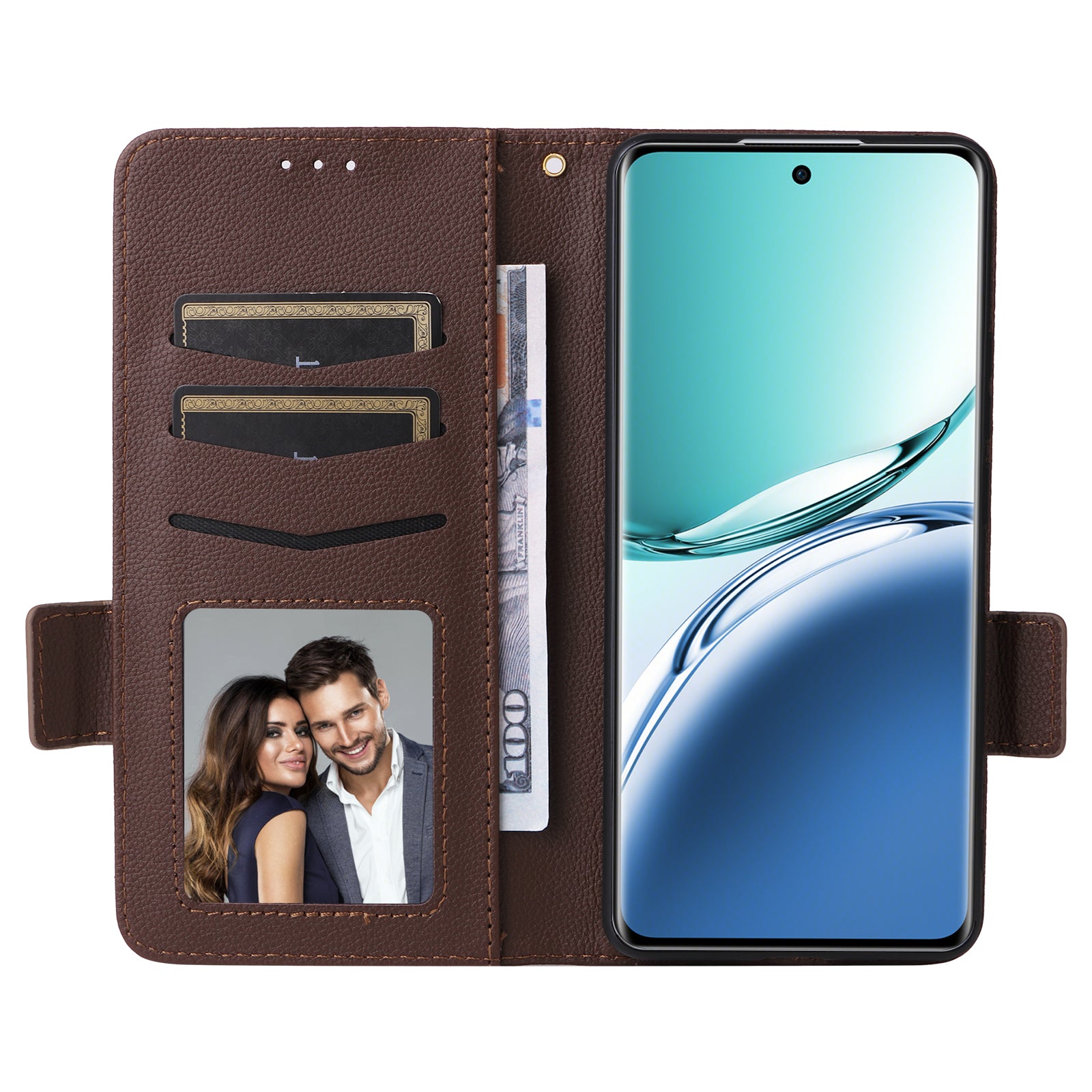 For Oppo F27 Pro 5G / Oppo F27 Pro+ 5G / A3 Pro (China) 5G Case Leather Phone Cover Mobile Accessories Wholesale Supplier - Brown