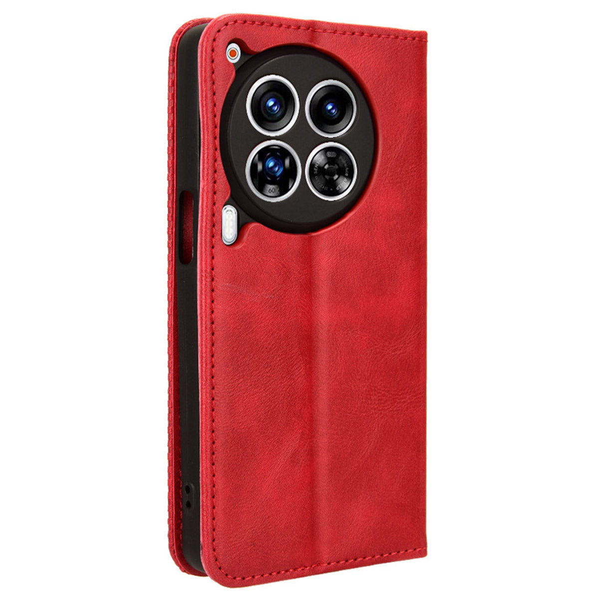 For Transsion Tecno Camon 30 Premier 5G Case Retro Leather Wallet Cover Mobile Accessories Wholesale - Red