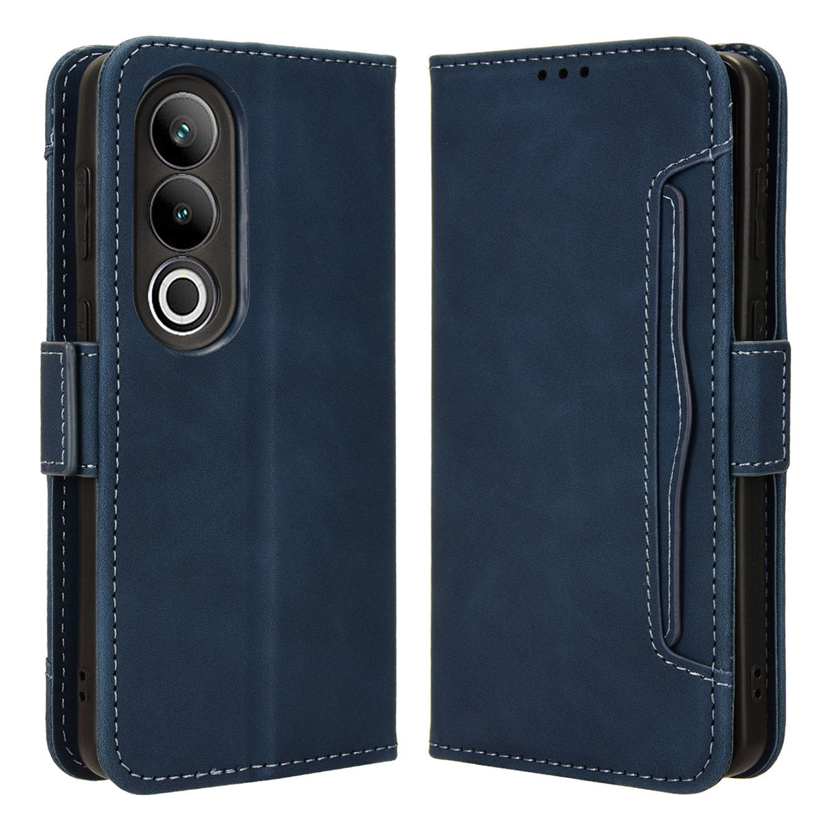 For OnePlus Nord CE4 5G Wallet Case Multiple Card Slots Leather Phone Cover - Blue