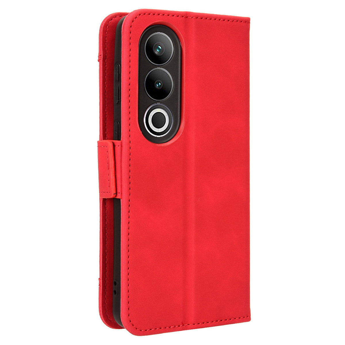 For OnePlus Nord CE4 5G Wallet Case Multiple Card Slots Leather Phone Cover - Red