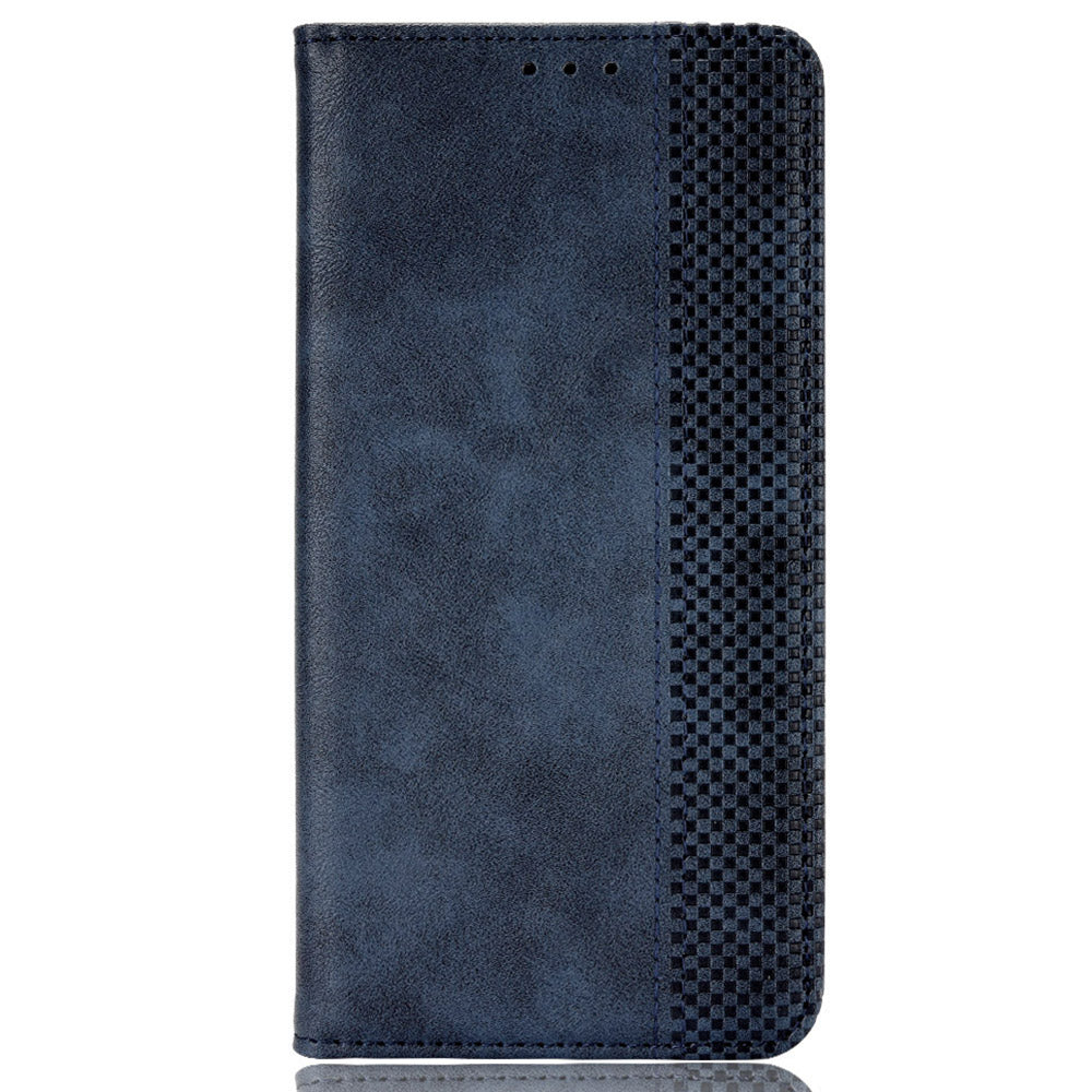 For OnePlus Nord CE4 5G Wallet Case Magnetic Closing Retro Leather Phone Cover - Blue