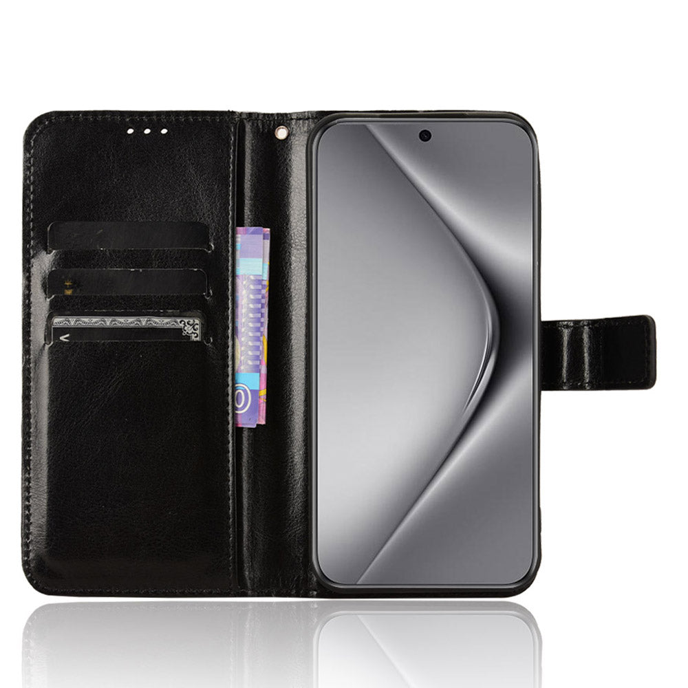 For Huawei Pura 70 Case Wallet Leather Cover Mobile Phone Accessories Wholesale - Black