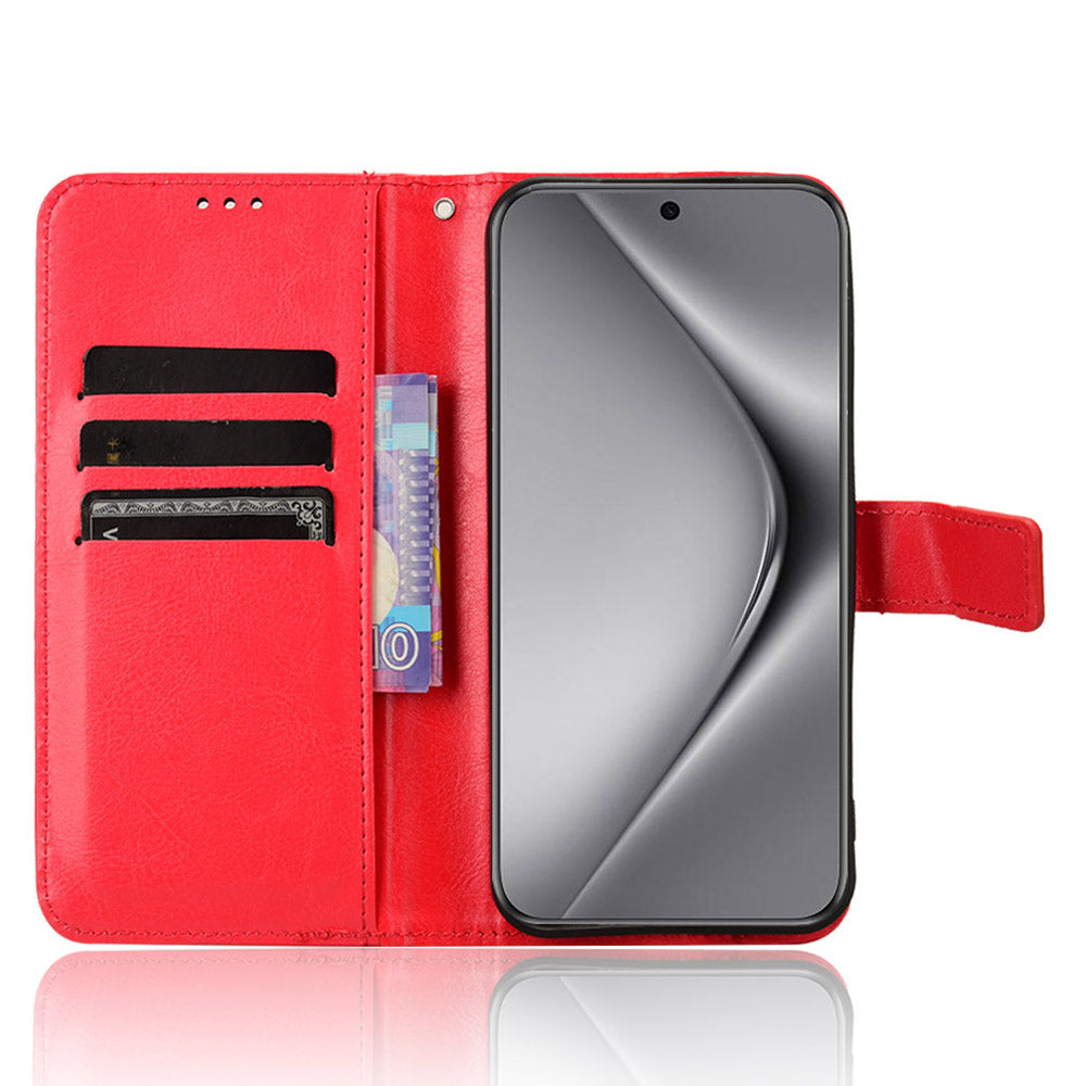 For Huawei Pura 70 Case Wallet Leather Cover Mobile Phone Accessories Wholesale - Red