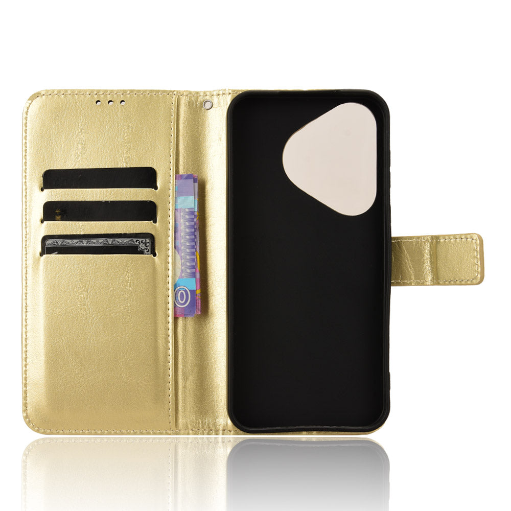 For Huawei Pura 70 Case Wallet Leather Cover Mobile Phone Accessories Wholesale - Gold