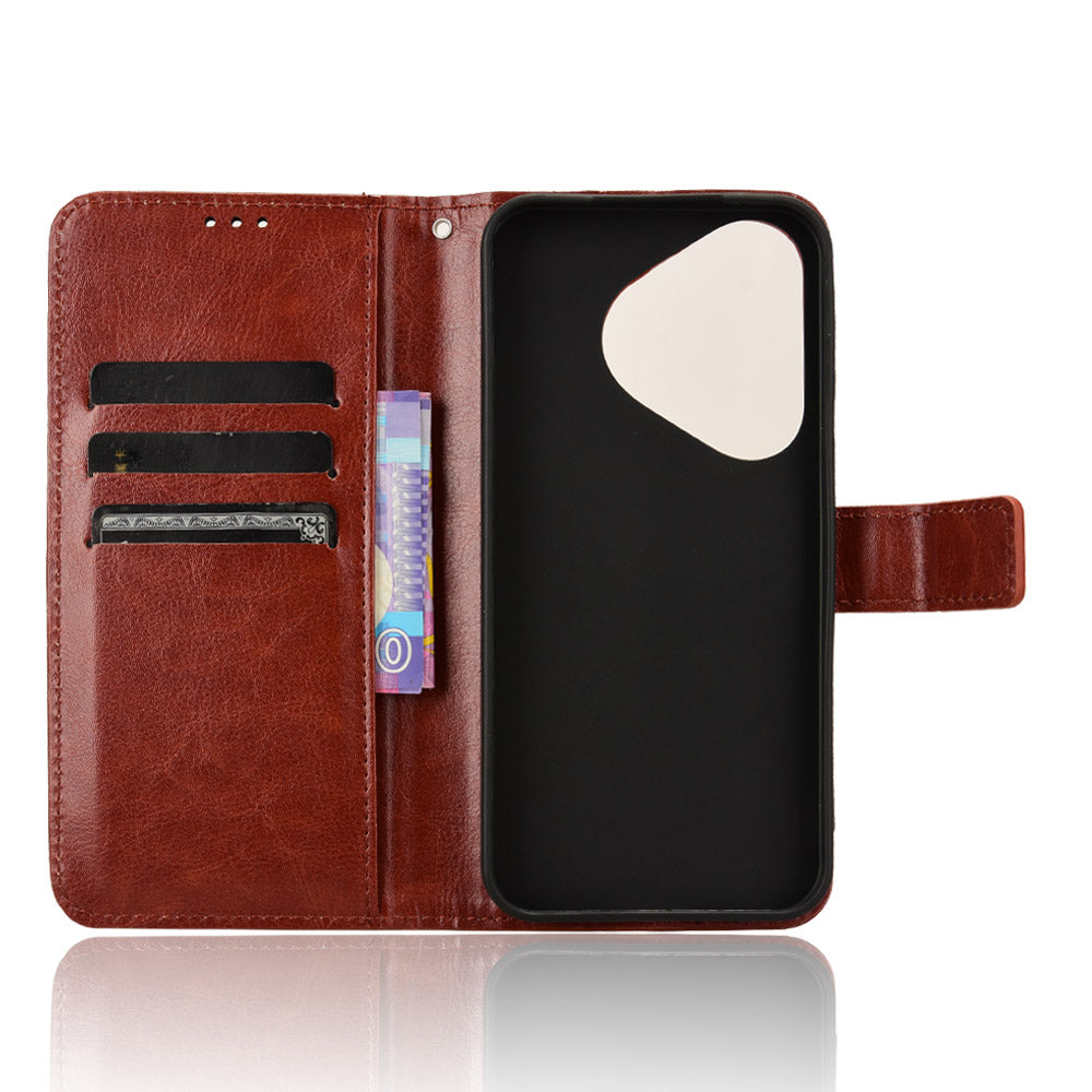 For Huawei Pura 70 Case Wallet Leather Cover Mobile Phone Accessories Wholesale - Brown